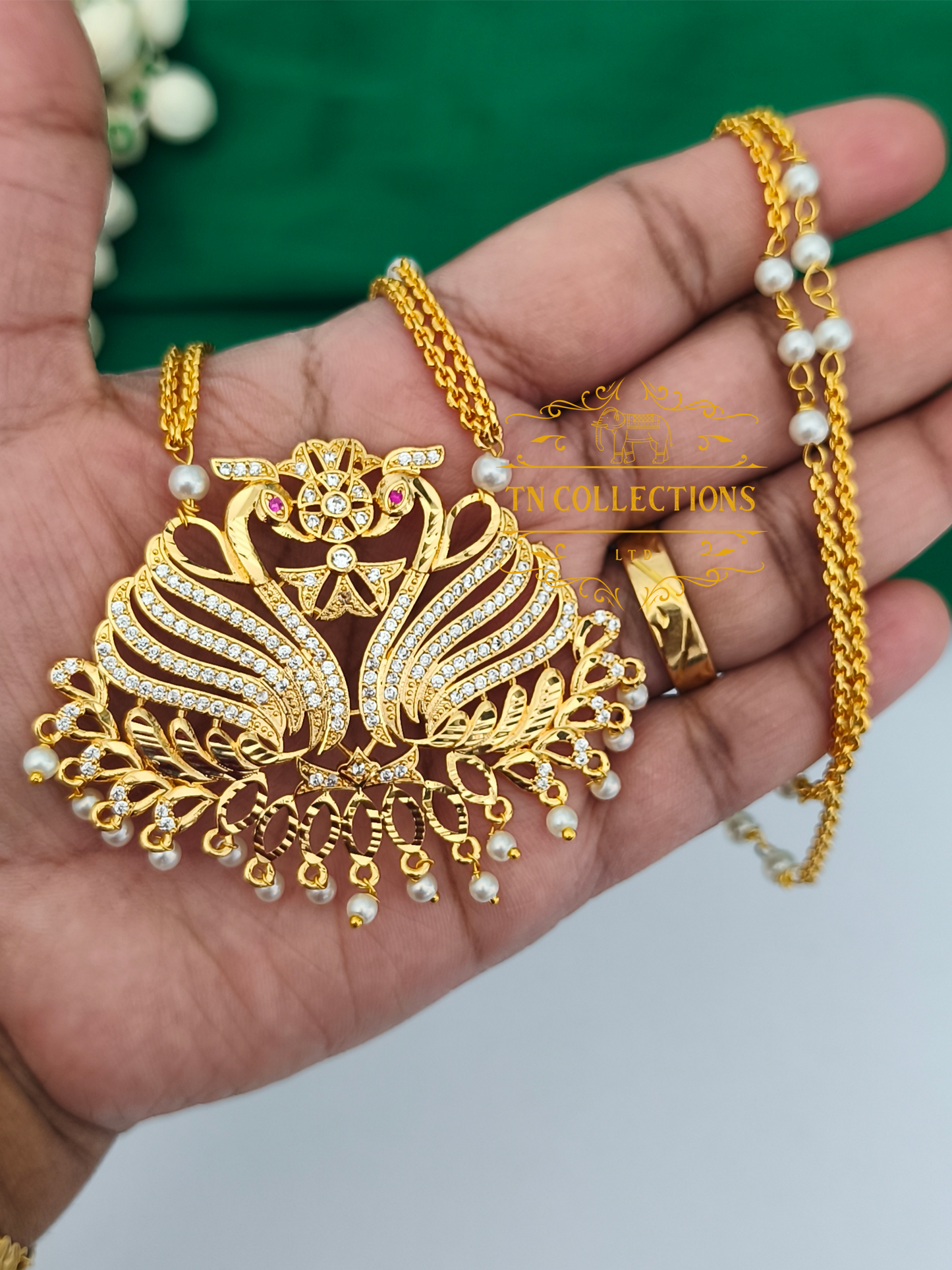 Micro Gold-Plated Traditional Semi Bridal Set