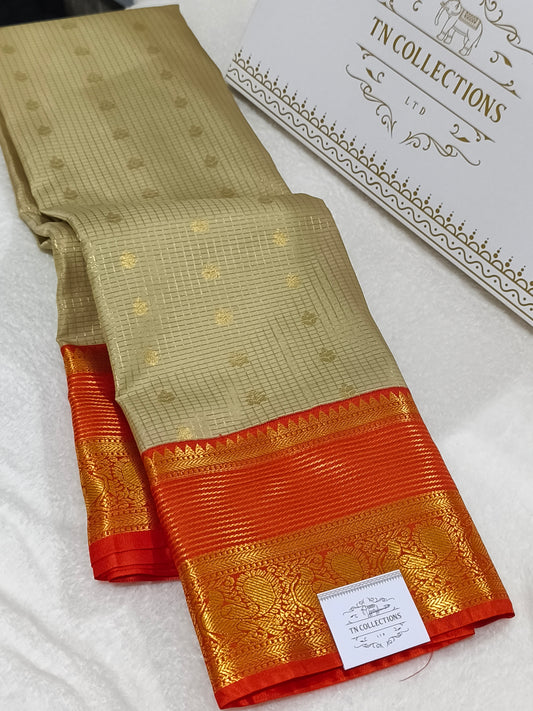 Korvai Premium semi Kanchipuram silk Saree