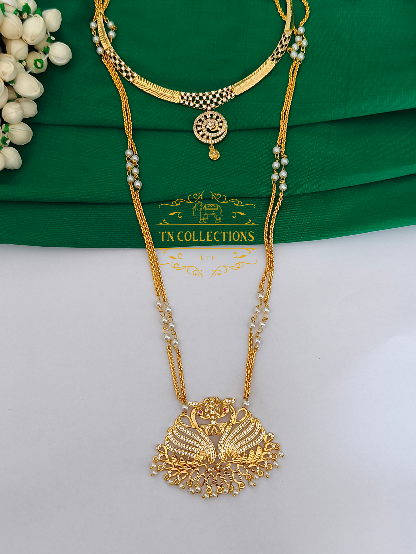 Micro Gold-Plated Traditional Semi Bridal Set