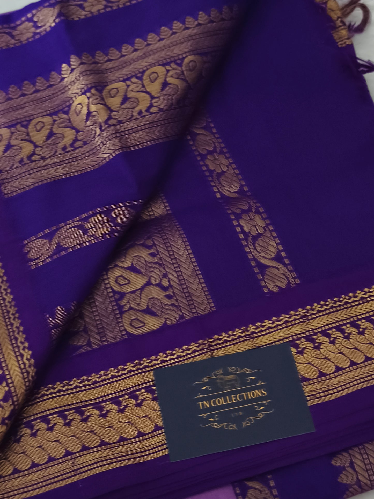 Lavender Purple Kalyani cotton Pattu Saree