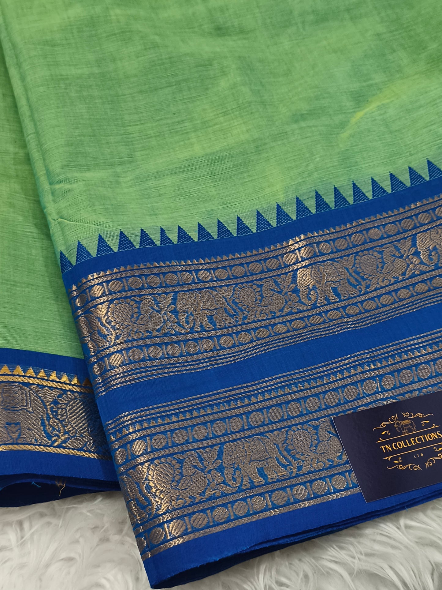 Pure handloom Kanchi Cotton Saree