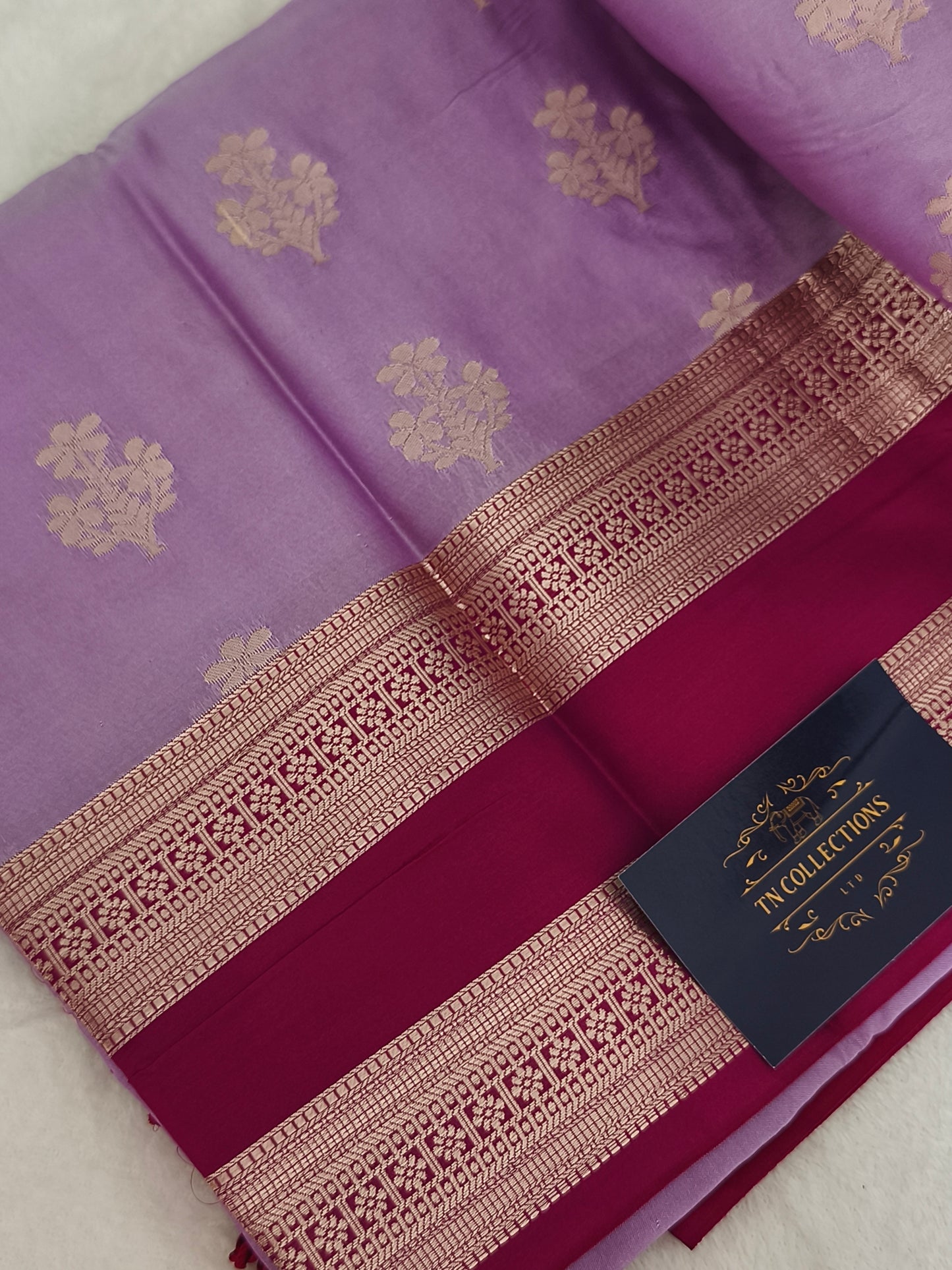 Luxury Soft Silk Saree with contrast blouse