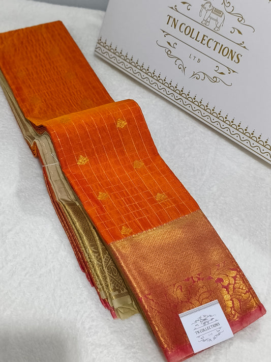 Premium kanchi Checked Semi Silk Saree