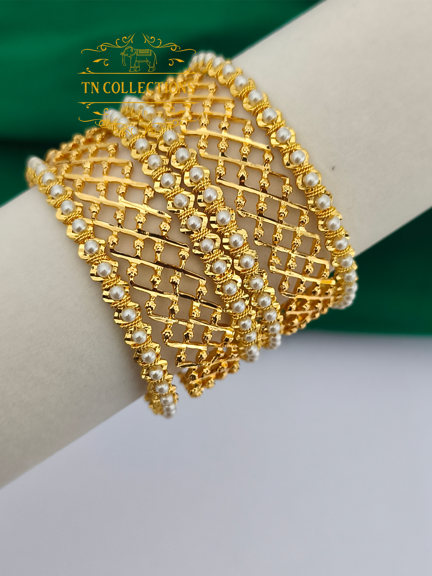 Micro Gold-Plated Modern Bangles Set (Size 2.6 )