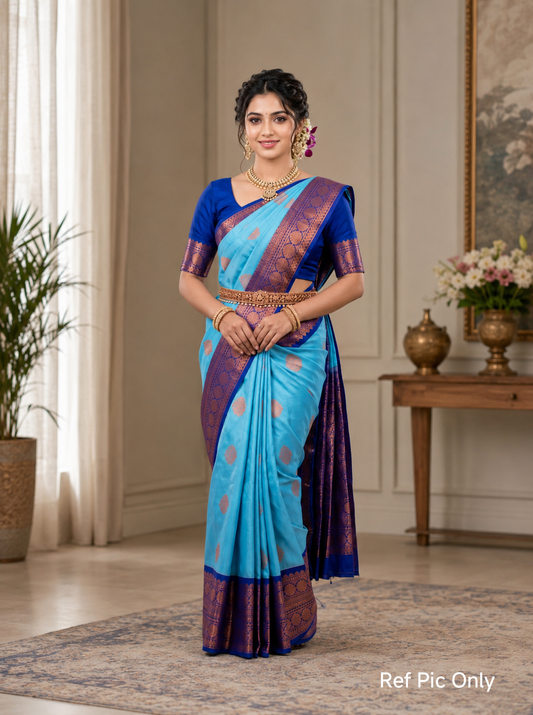 Premium Korvai Soft Silk Saree