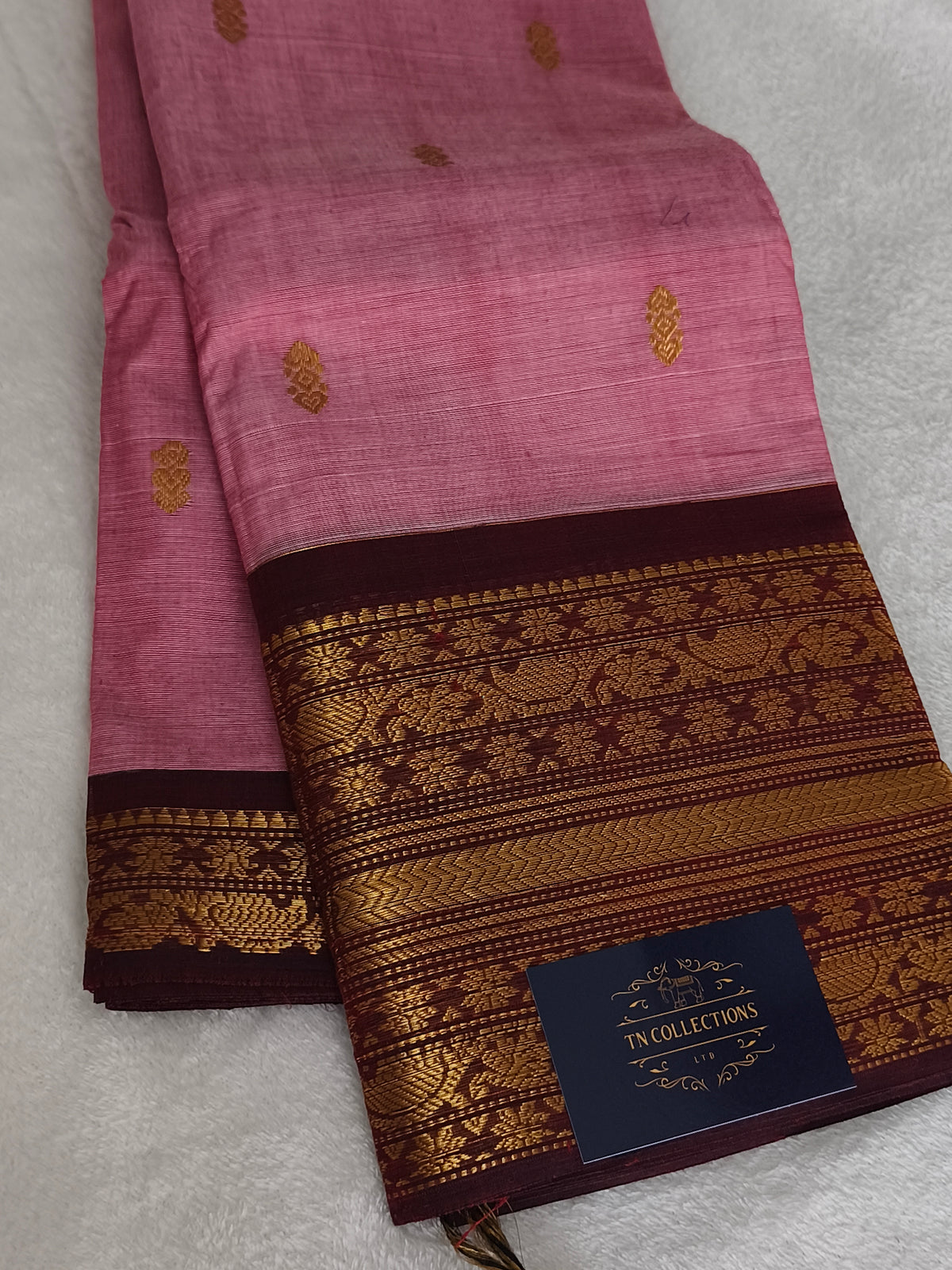 Grand Pure Kanchi Cotton Saree with Rich Pallu
