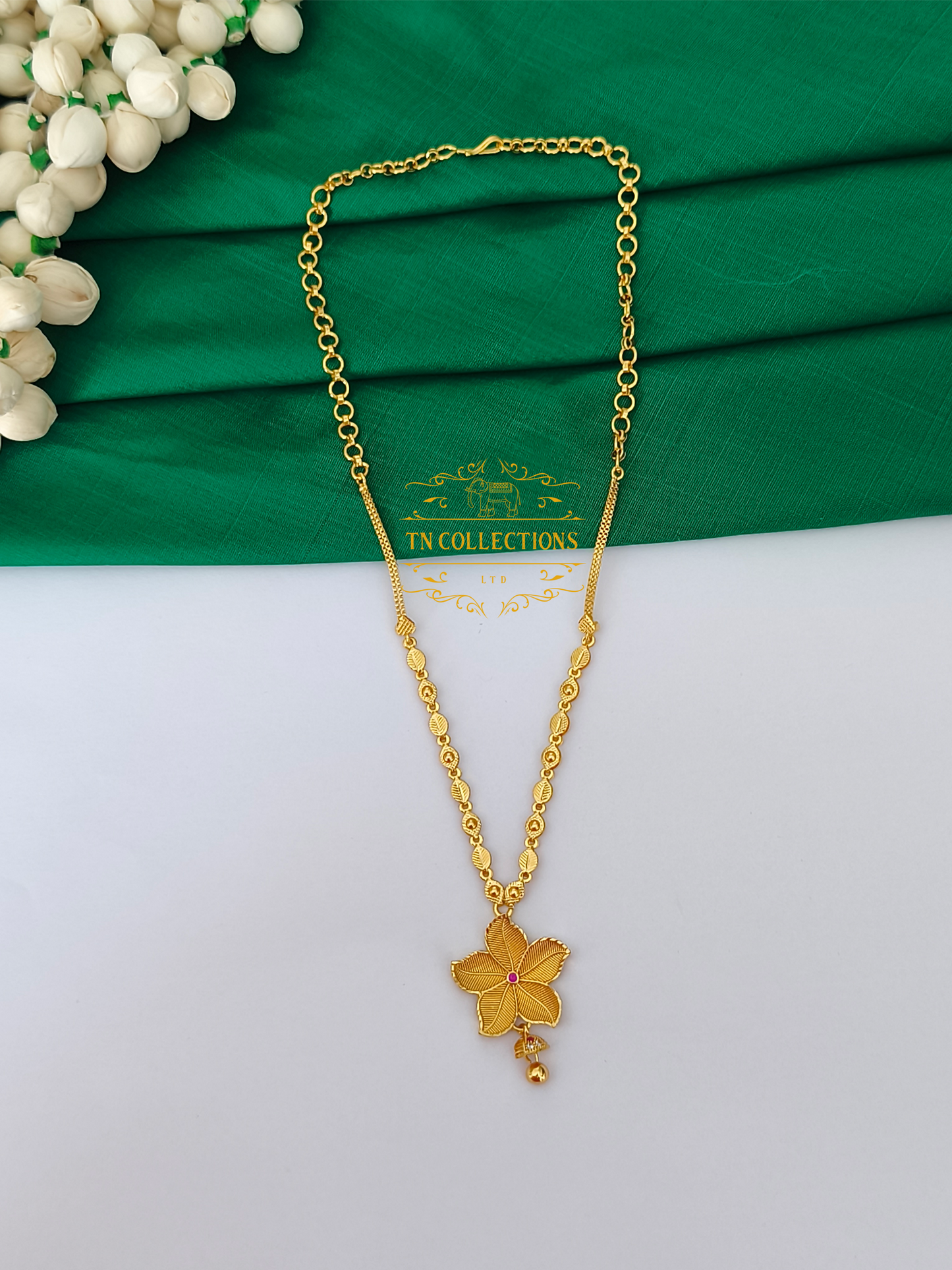 Micro Gold Finish cz stones Necklace