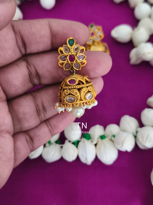 Matte Finish Small Earrings