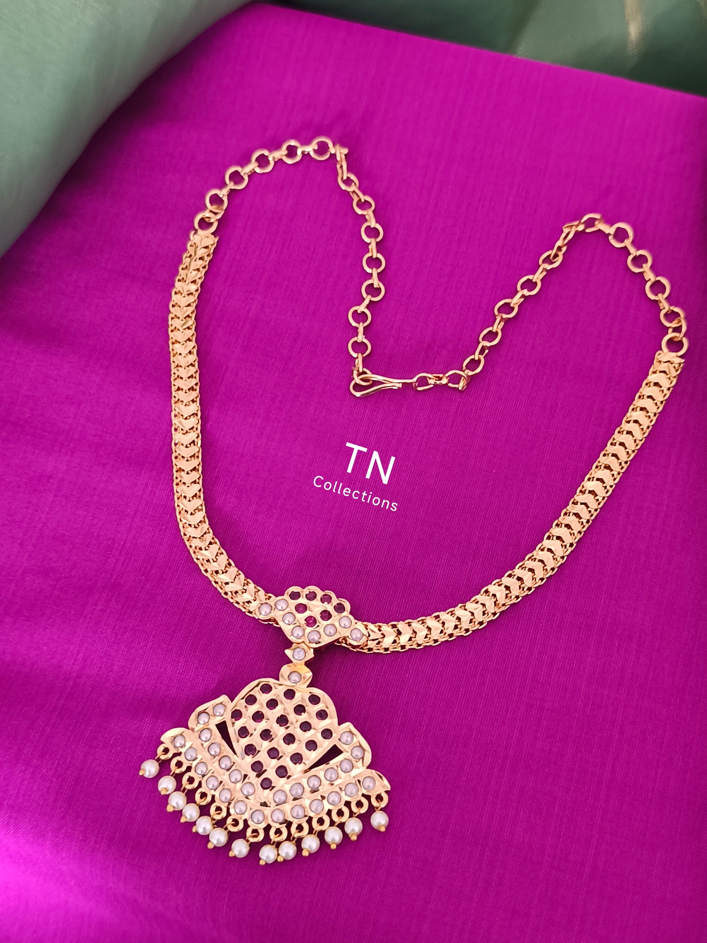 Micro gold plated Traditional Attiyal (Necklace )