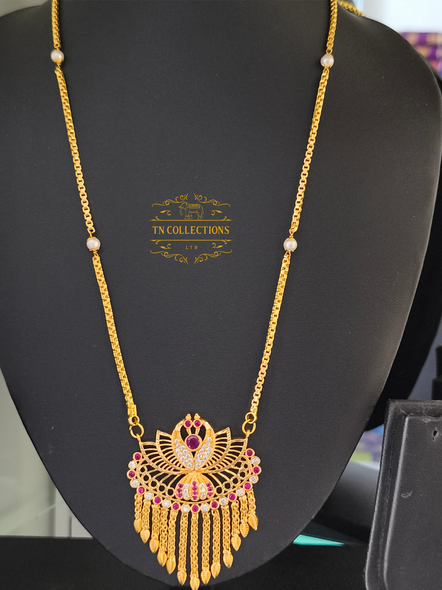 Micro gold plated Peacock Pathakkam