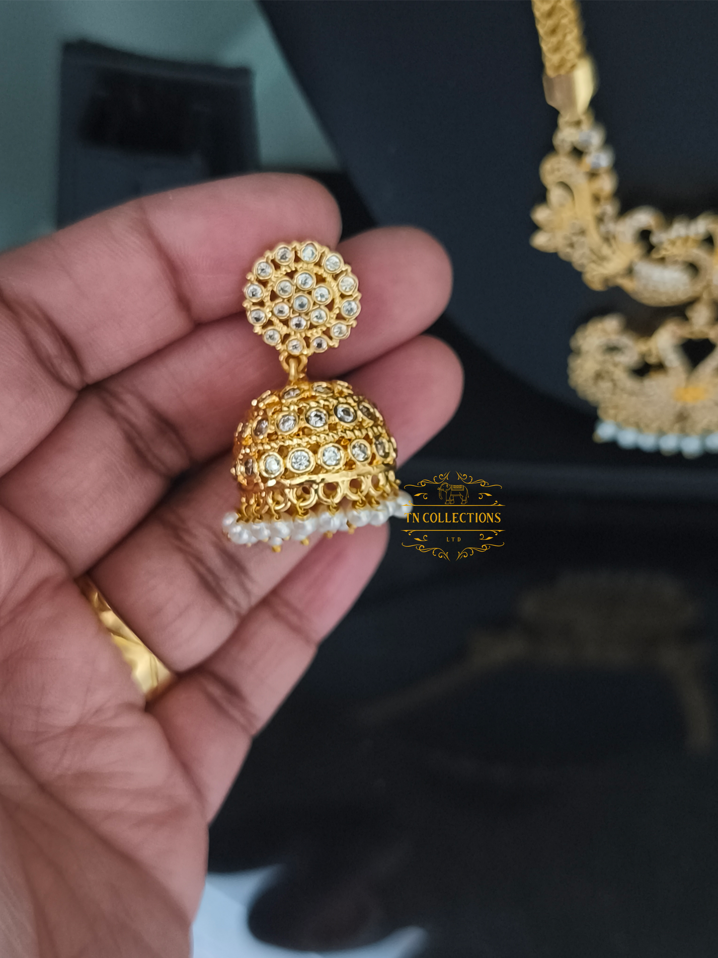 Micro gold plated Traditional Peacock Pathakkam