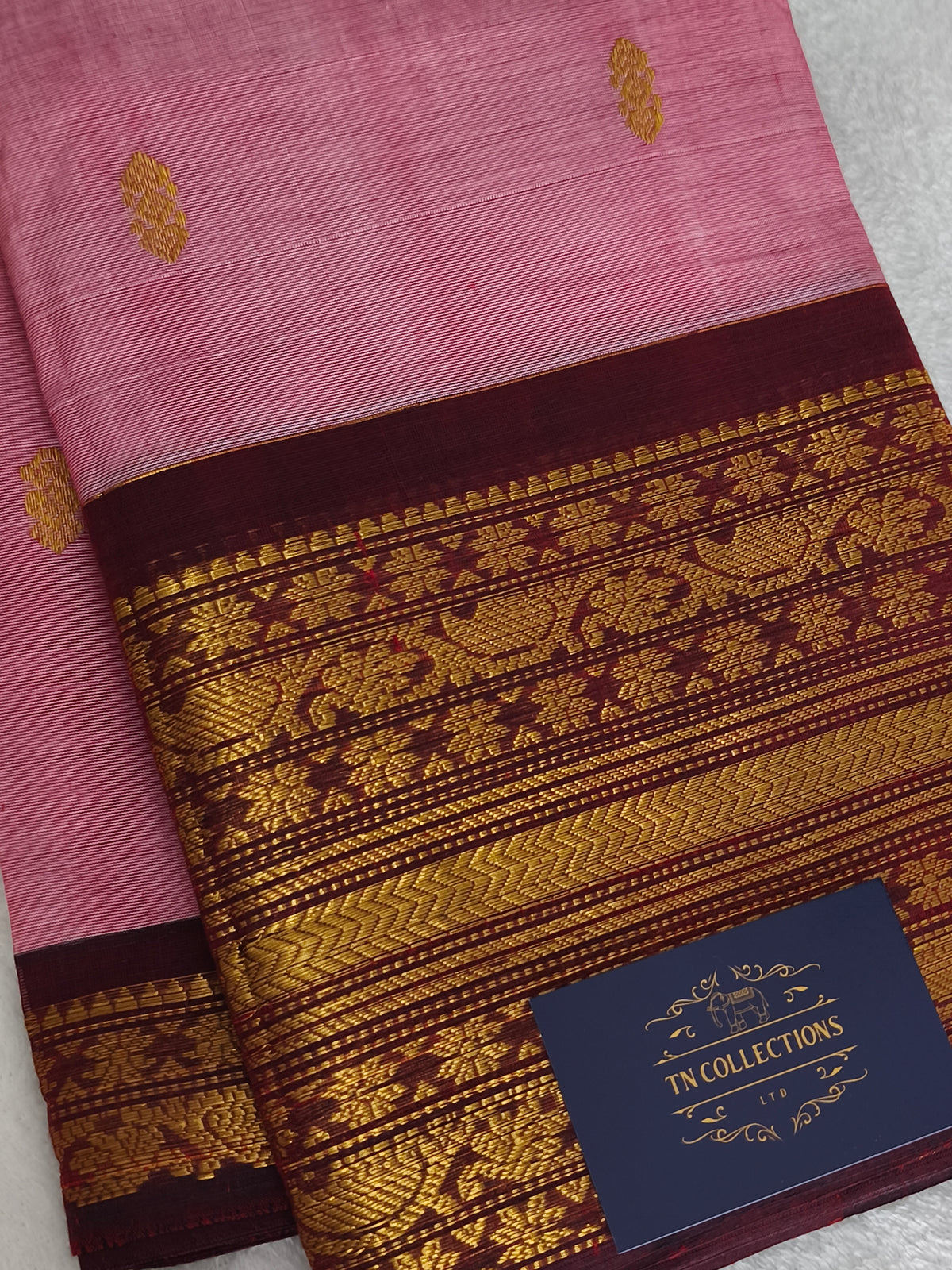 Grand Pure Kanchi Cotton Saree with Rich Pallu