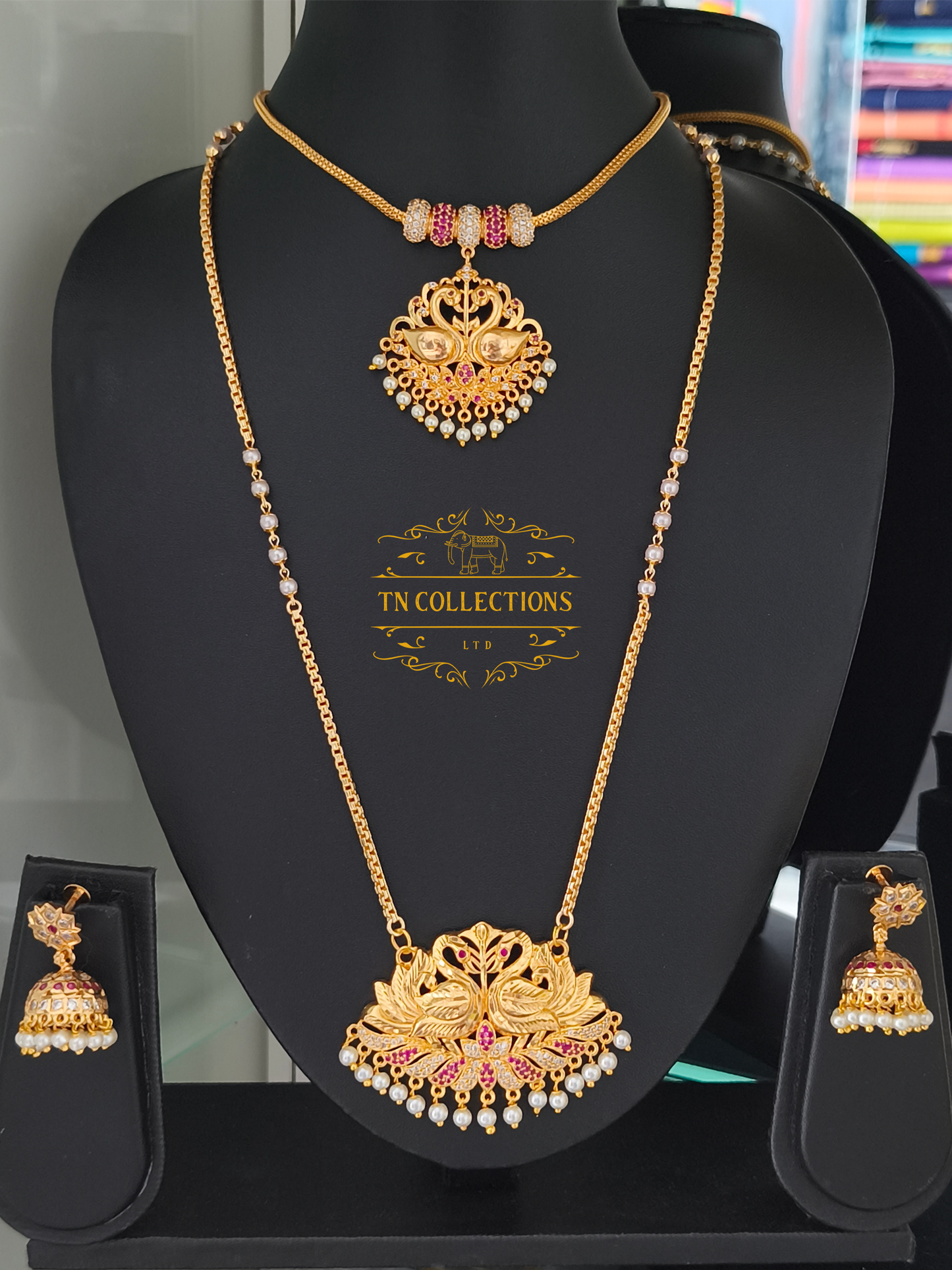 Micro Gold plated Traditional Semi Bridal Set
