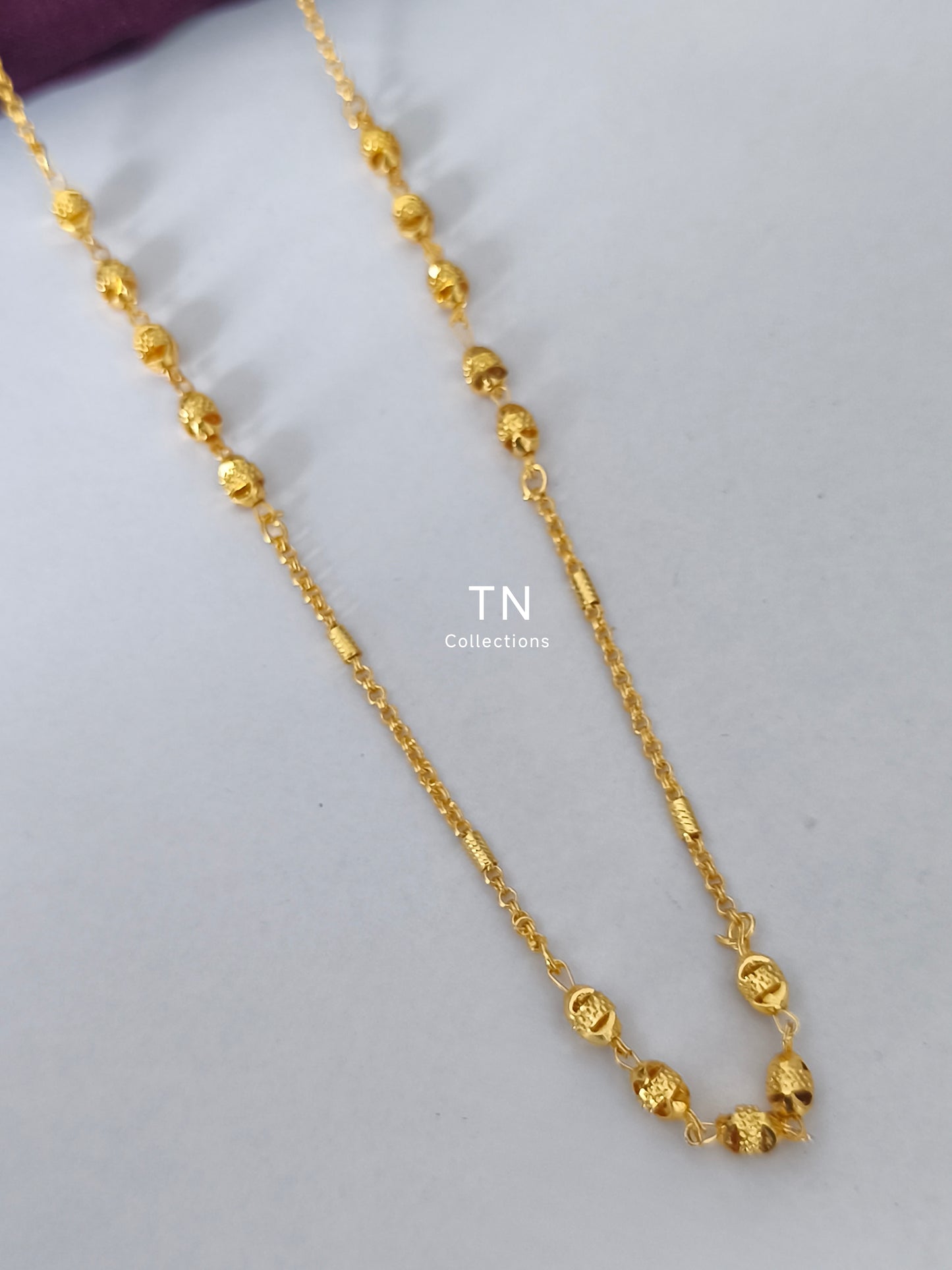 Gold plated simple ball chain