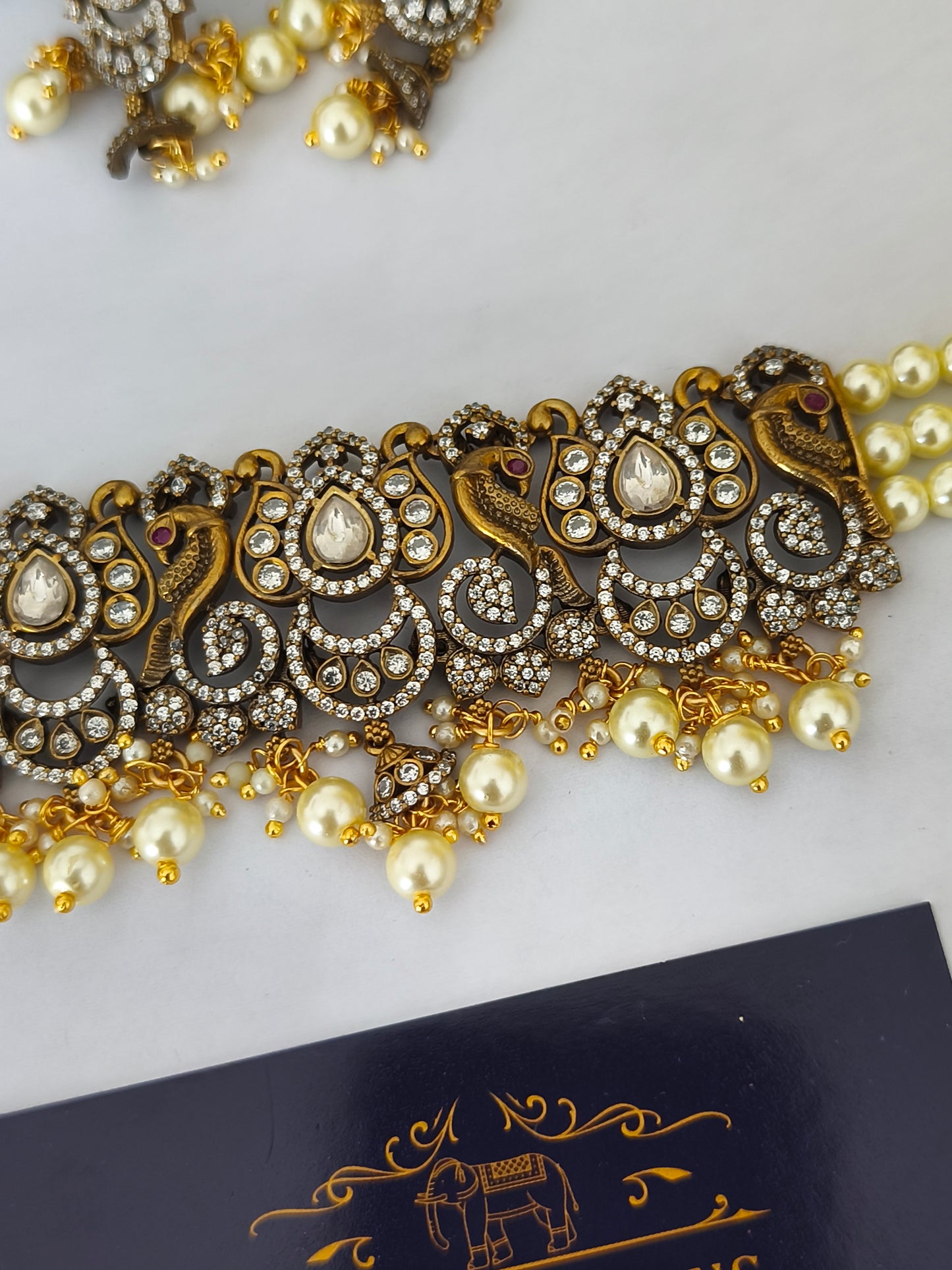 Victorian Pearl Choker Set
