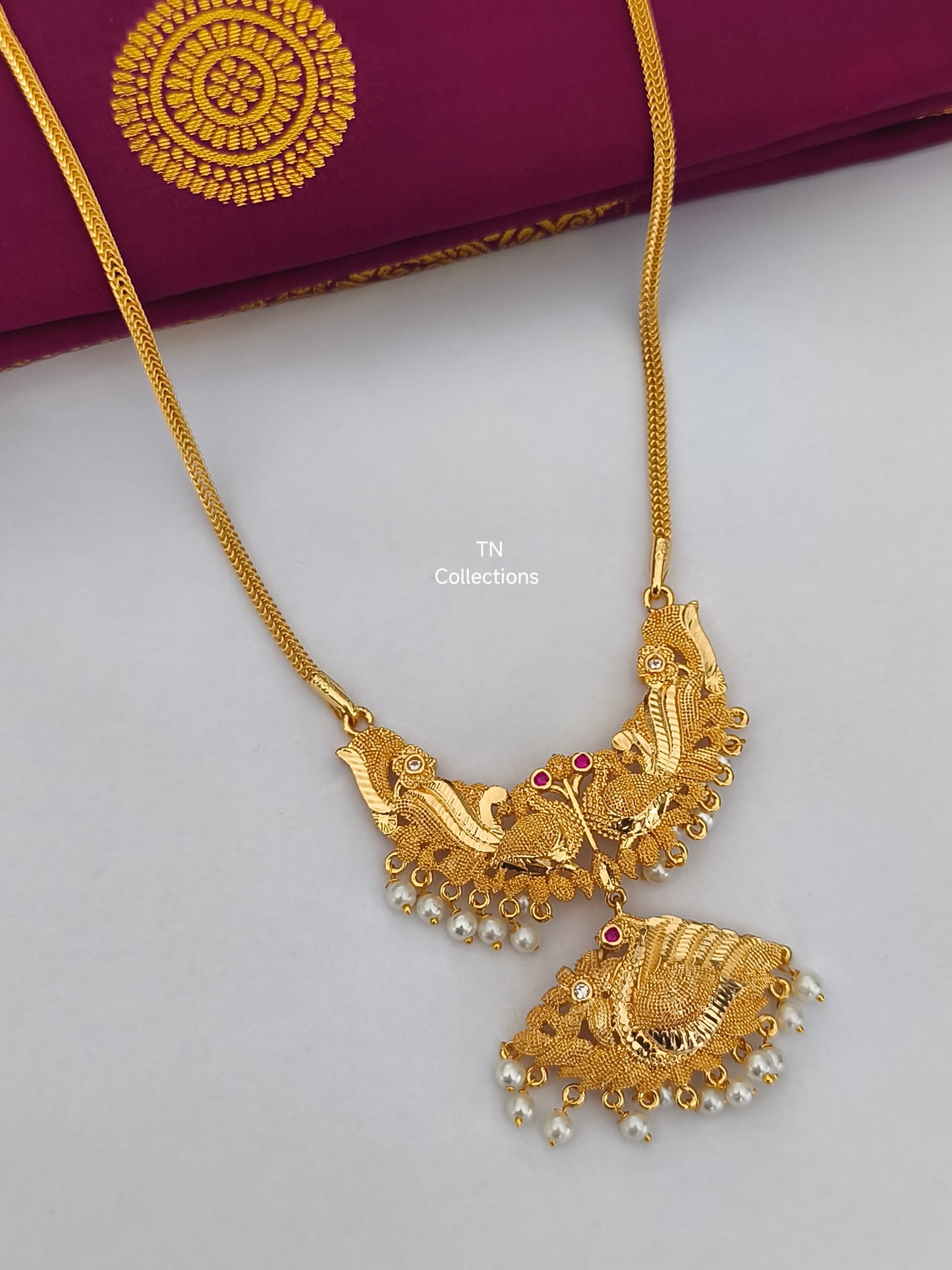 Micro gold plated Pathakkam with Chain