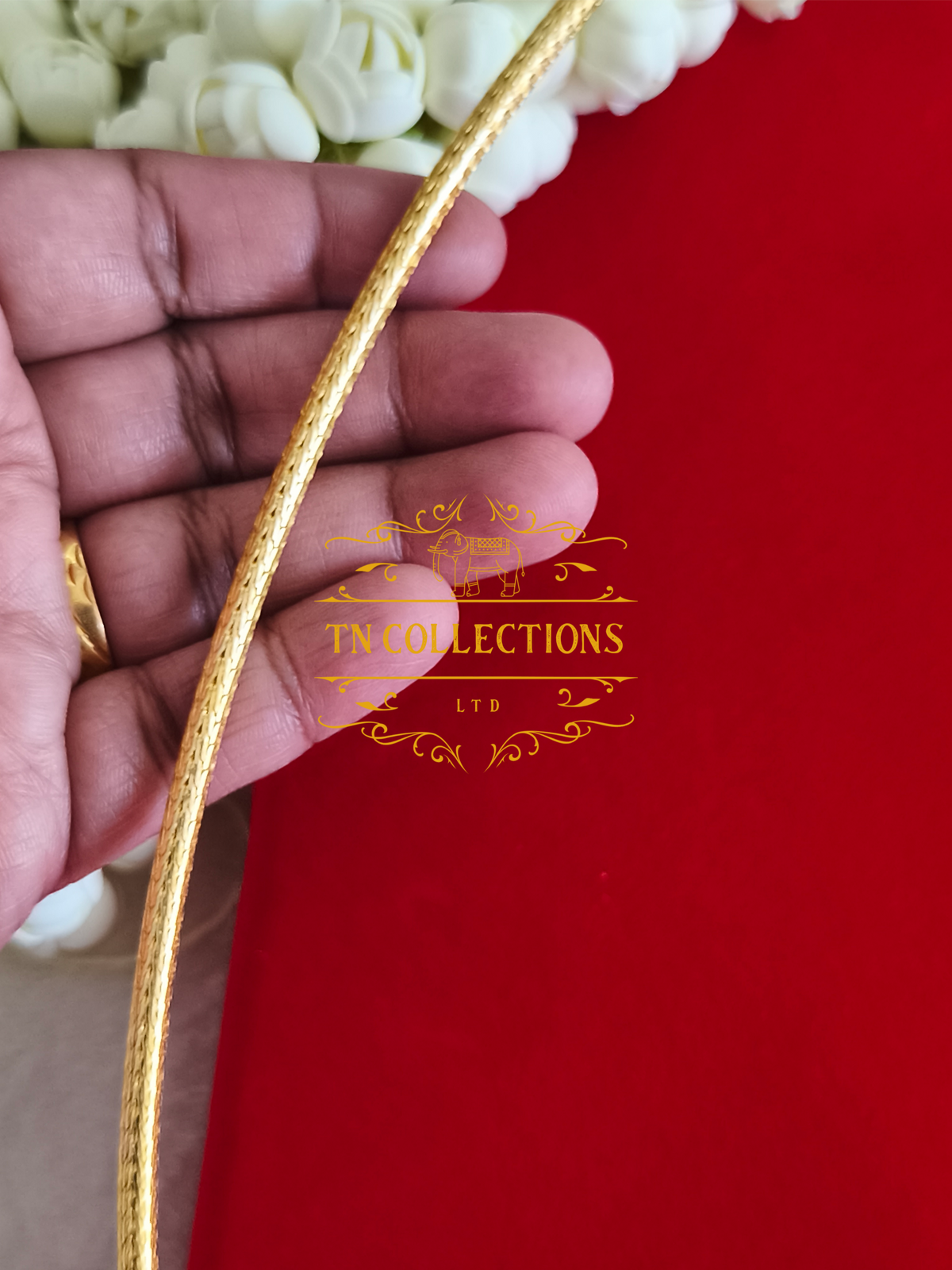 22ct Gold Plated Traditional Hindu Thalikodi with Coins (Approx 7 - 9 Pawn thickness)