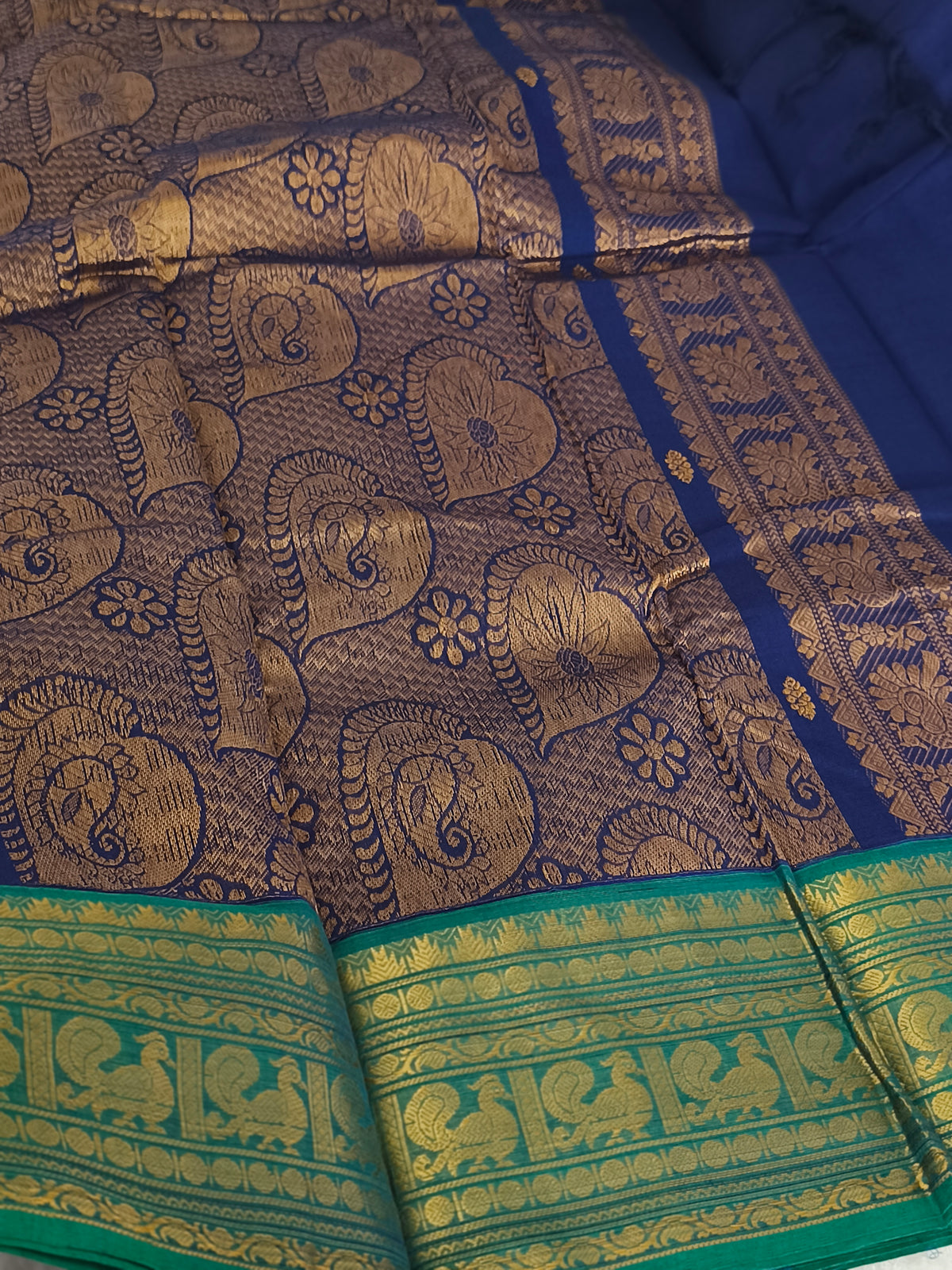 Grand Pure Kanchi Cotton Saree with Rich Pallu