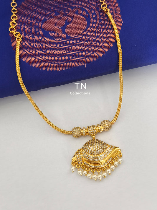 Micro gold plated Traditional Sangu Design Attiyal