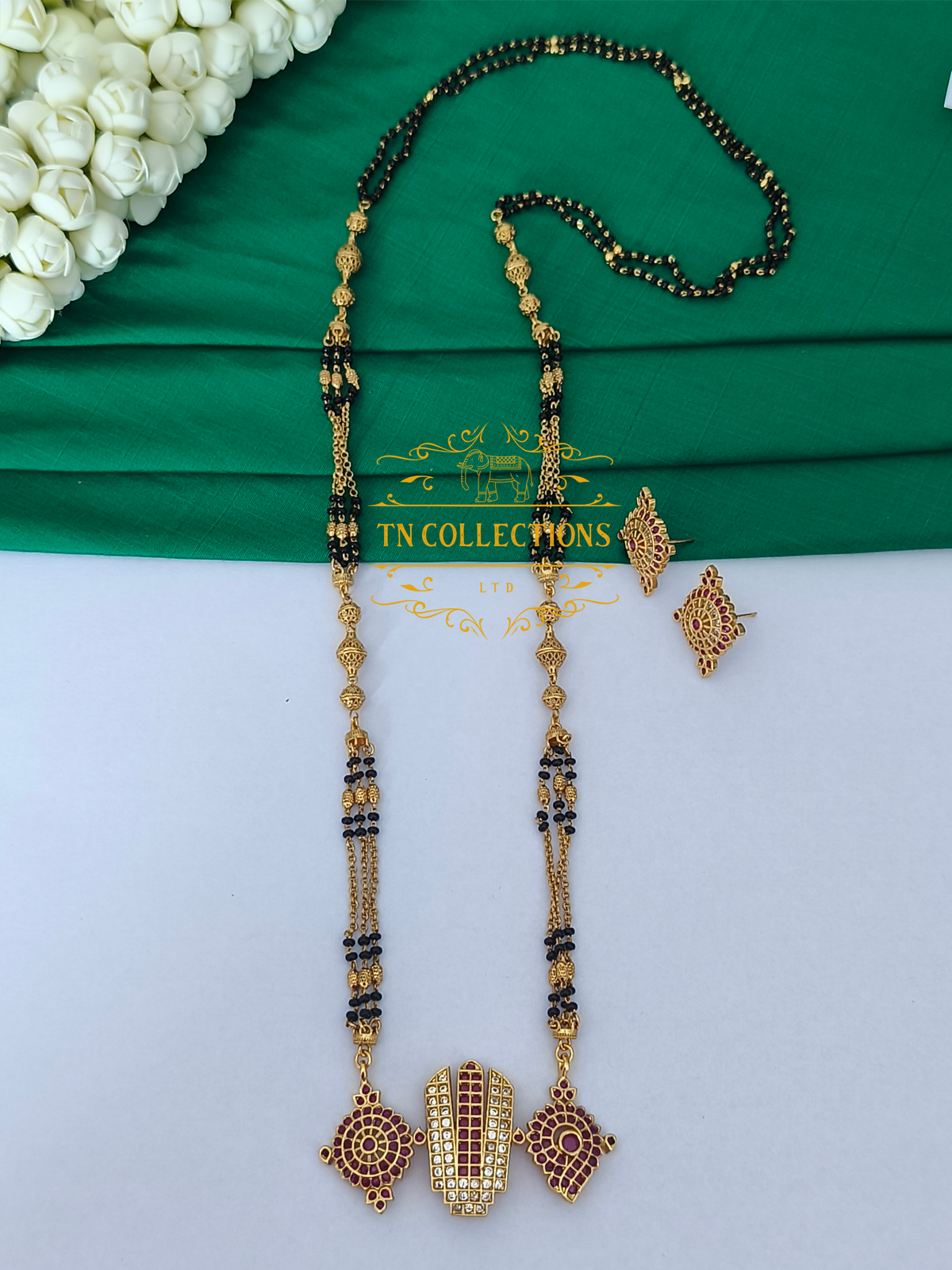 Antique Polish CZ AD Mangalsutra