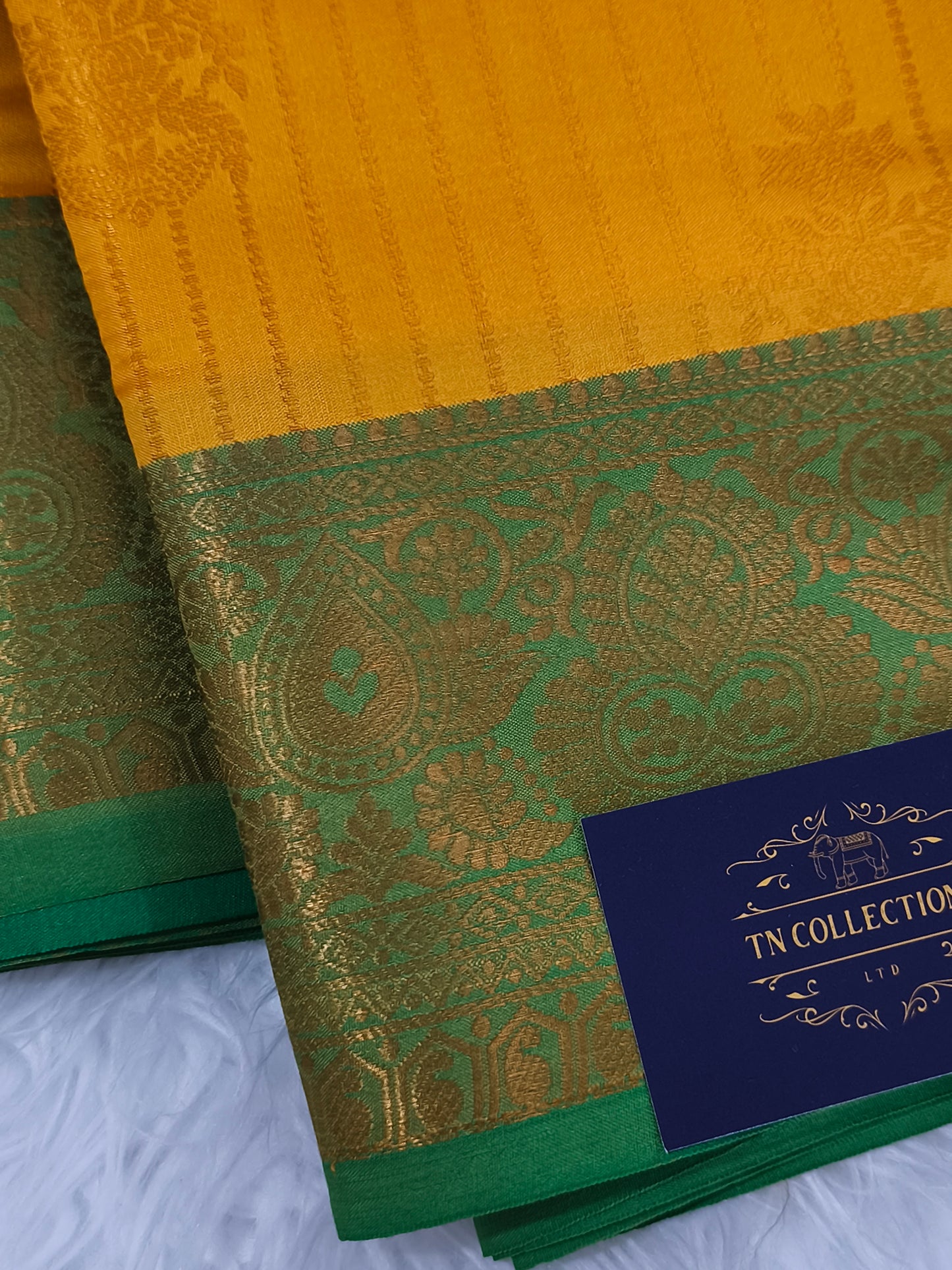 Vairaoosi Soft Silk Saree (Yellow)