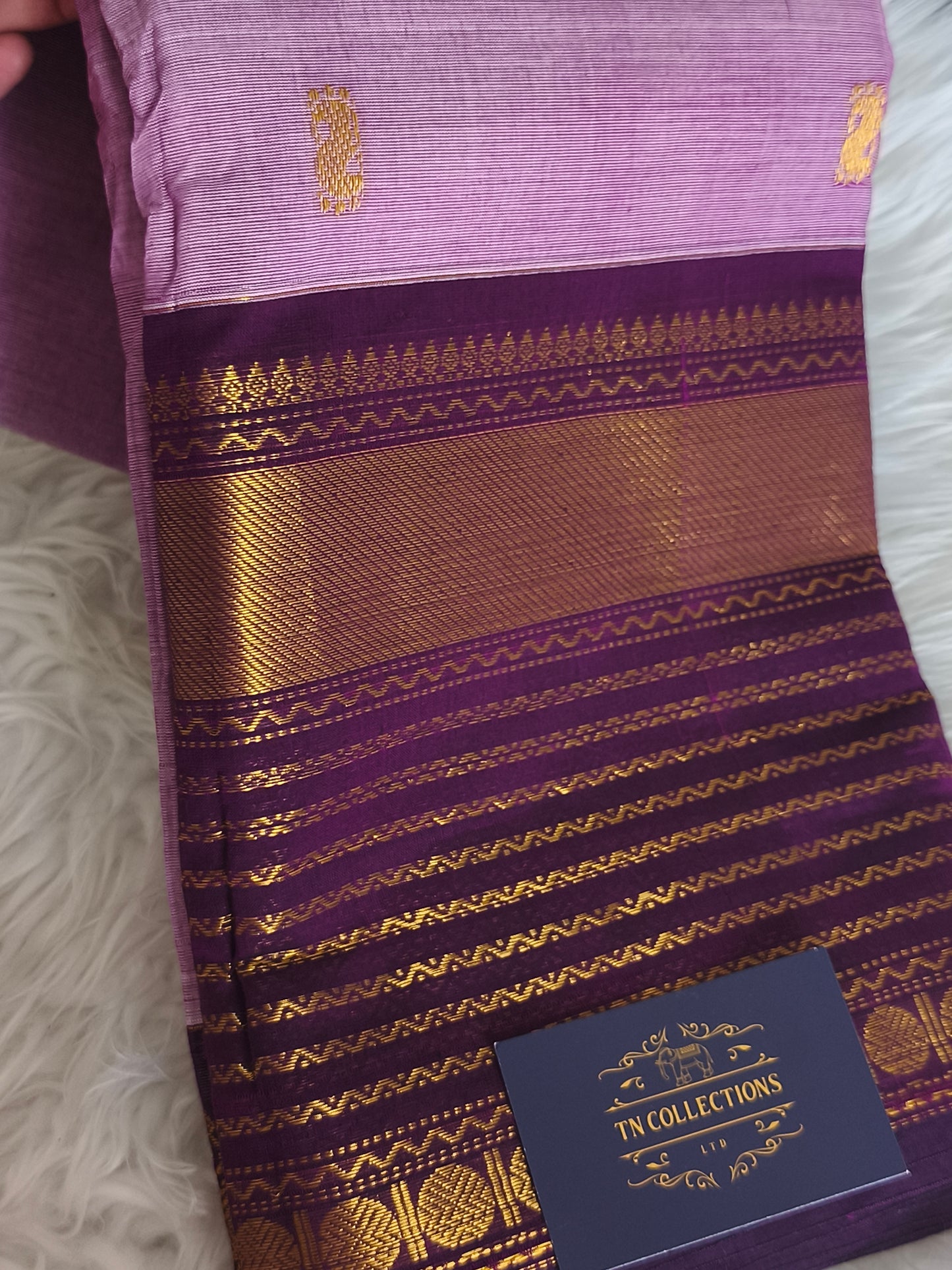 Grand Pure Kanchi Cotton Saree with Rich Pallu