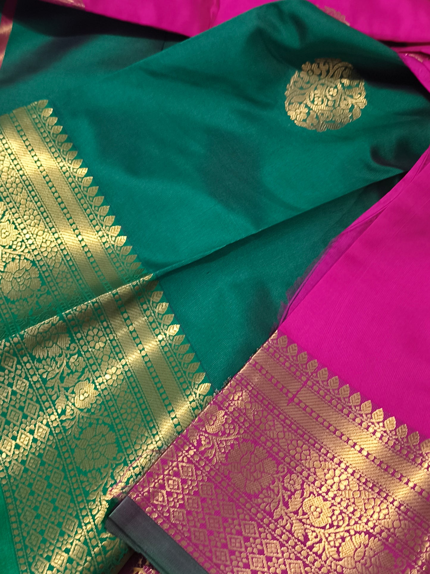 Luxury Semi Soft Silk Saree (Pink)