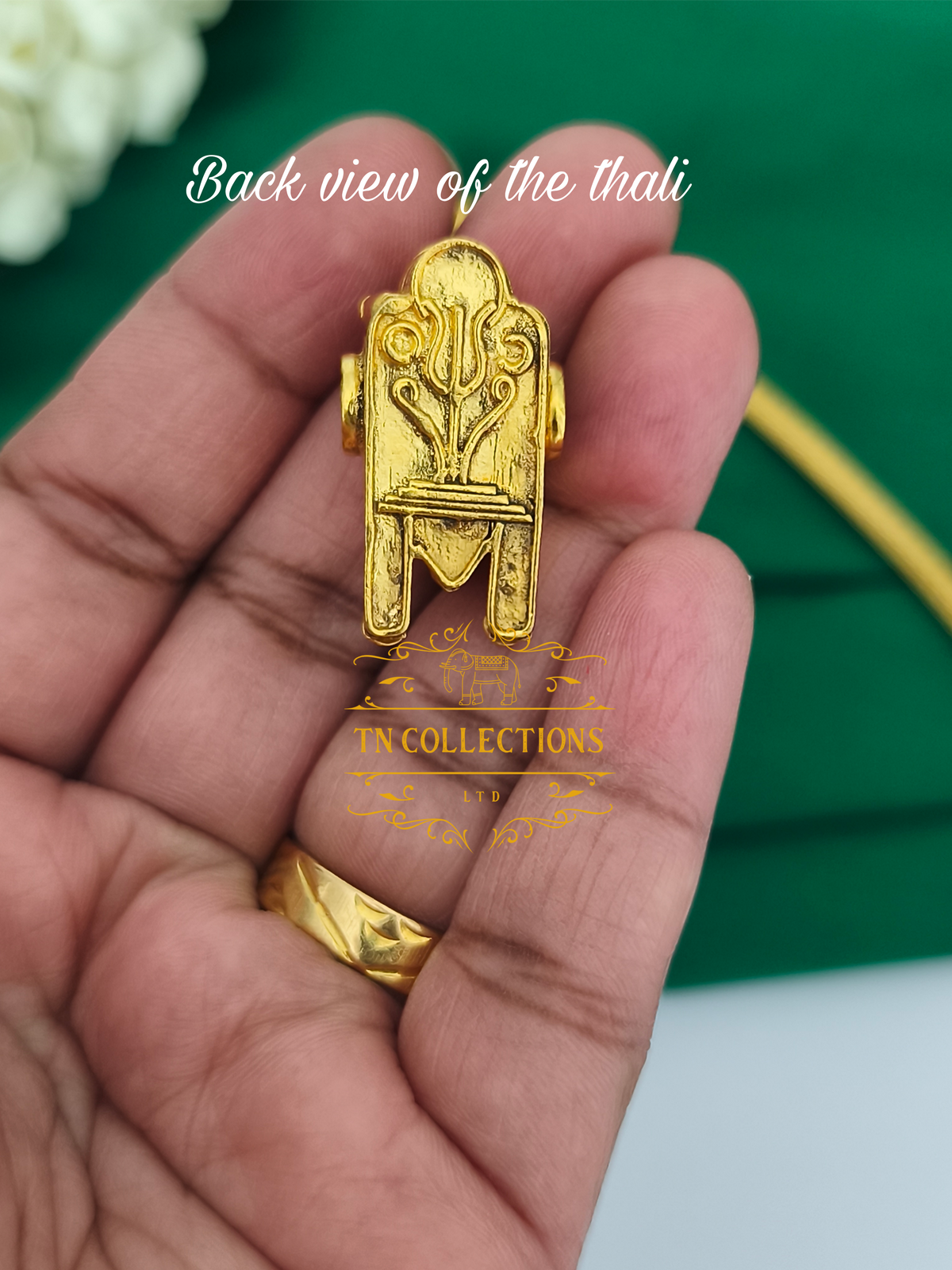 22ct Gold Plated Traditional Hindu Thalikodi with Kombu thali,thadai & Coins (9 - 11 Pawn thickness)