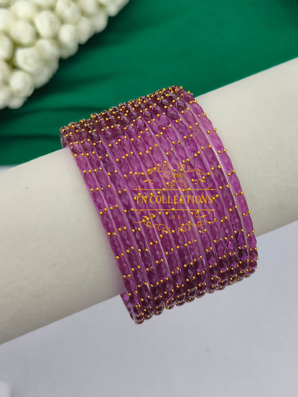 Trendy Raindrop Glass Bangles
