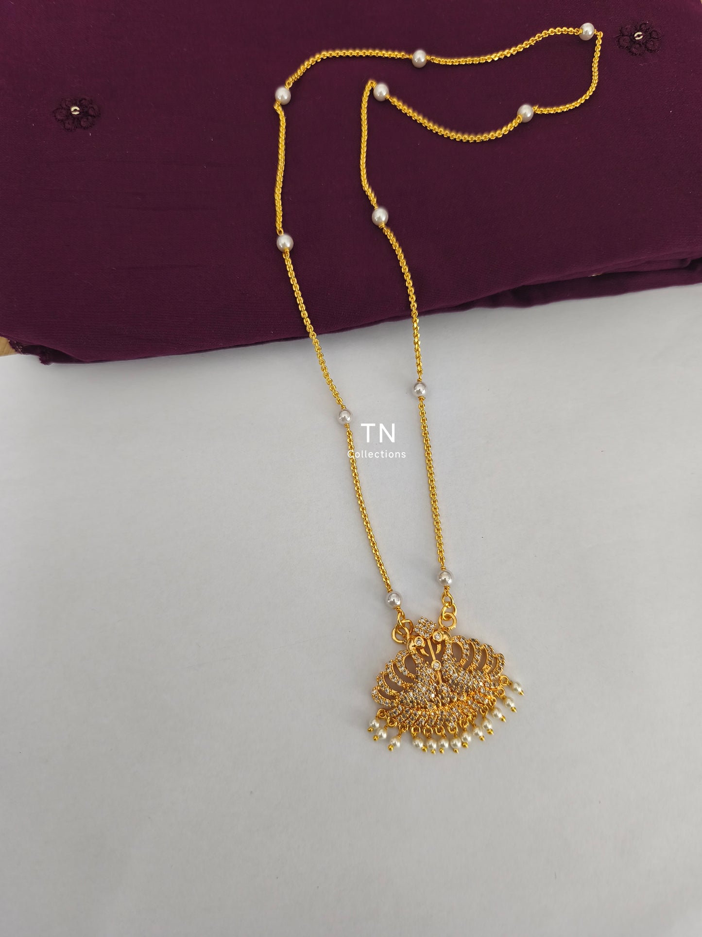 Micro gold plated Peacock Design Pathakkam
