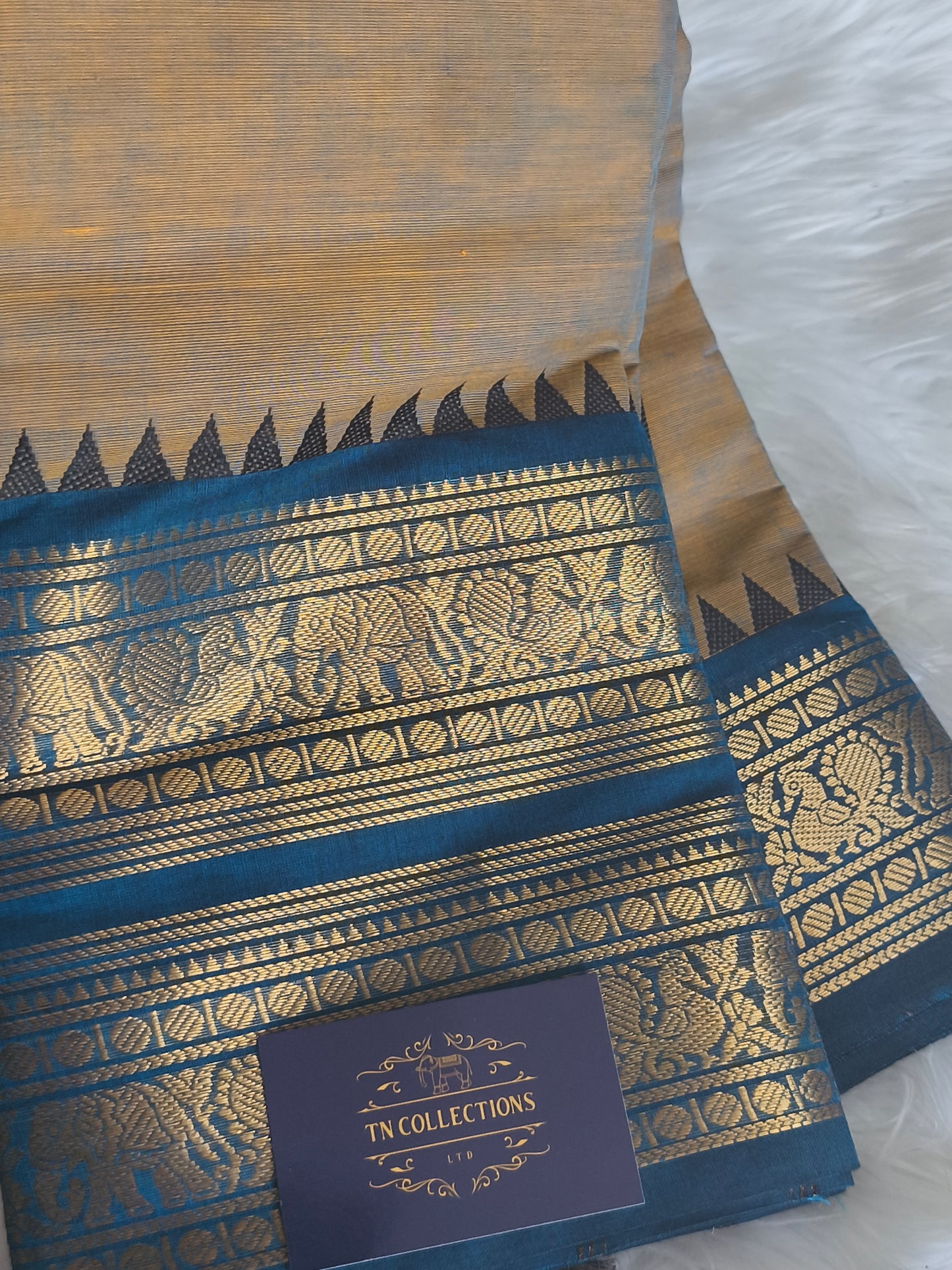 Pure handloom kanchi cotton saree
