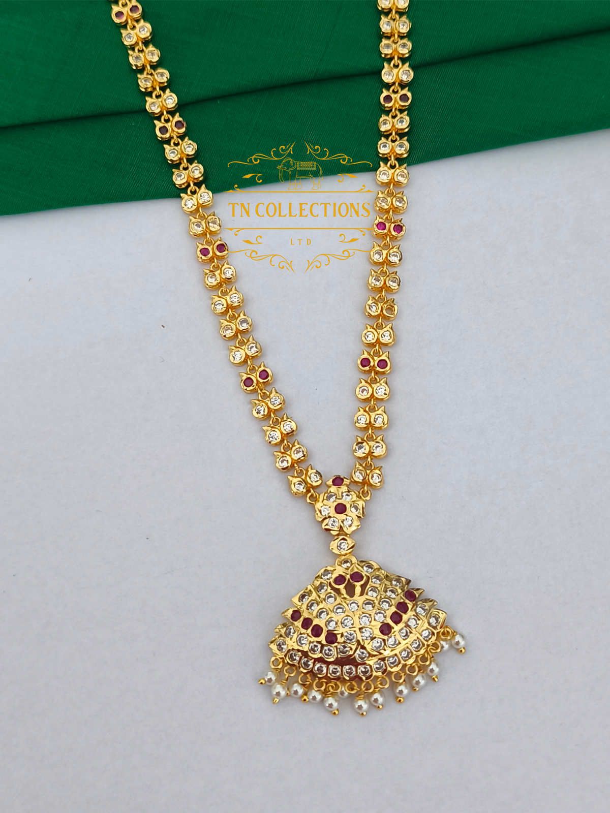 Gold Polish Trendy Semi Bridal Set