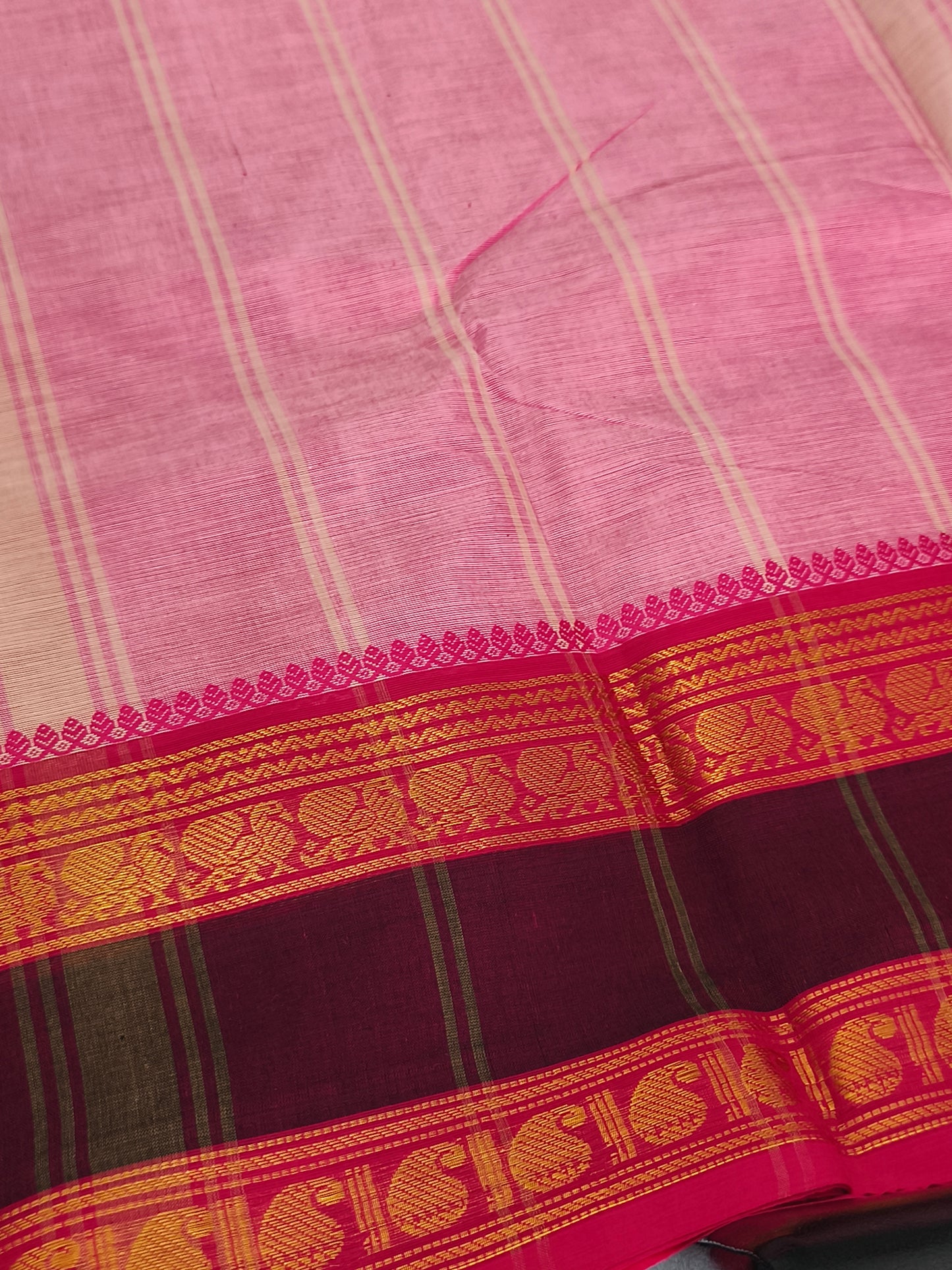 Pure kanchi Cotton Saree