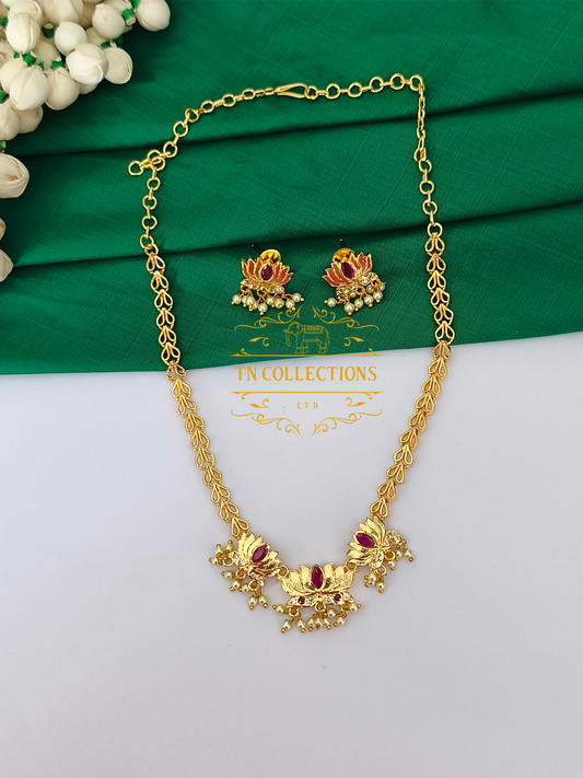 Micro Gold Impon Necklace Set