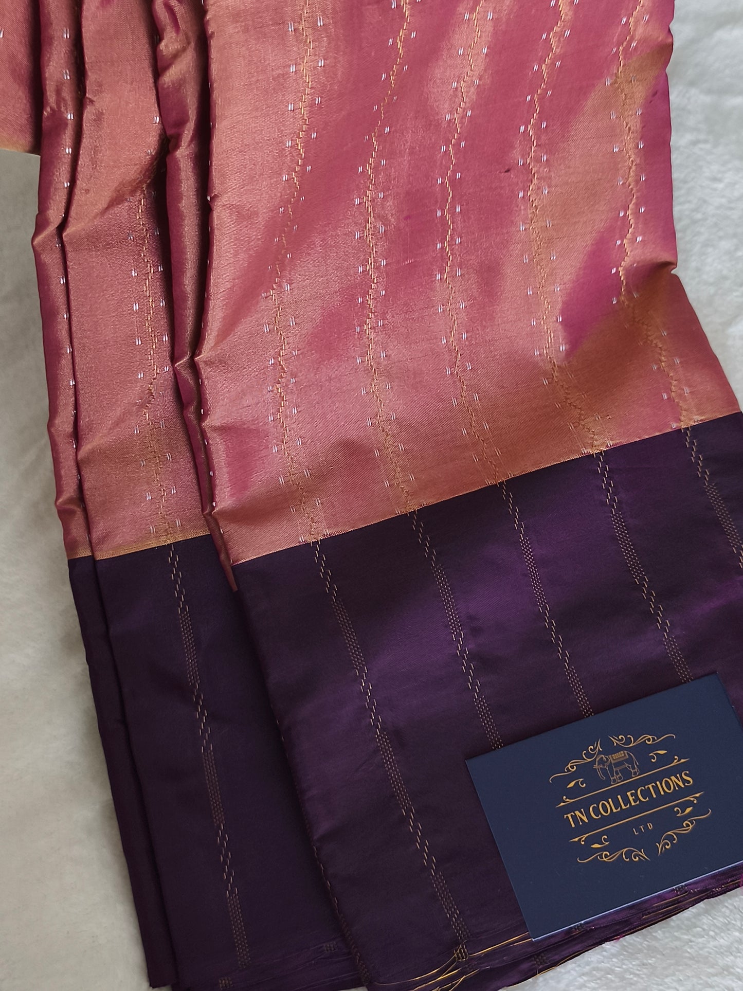 Elegant Dual shaded Soft silk saree