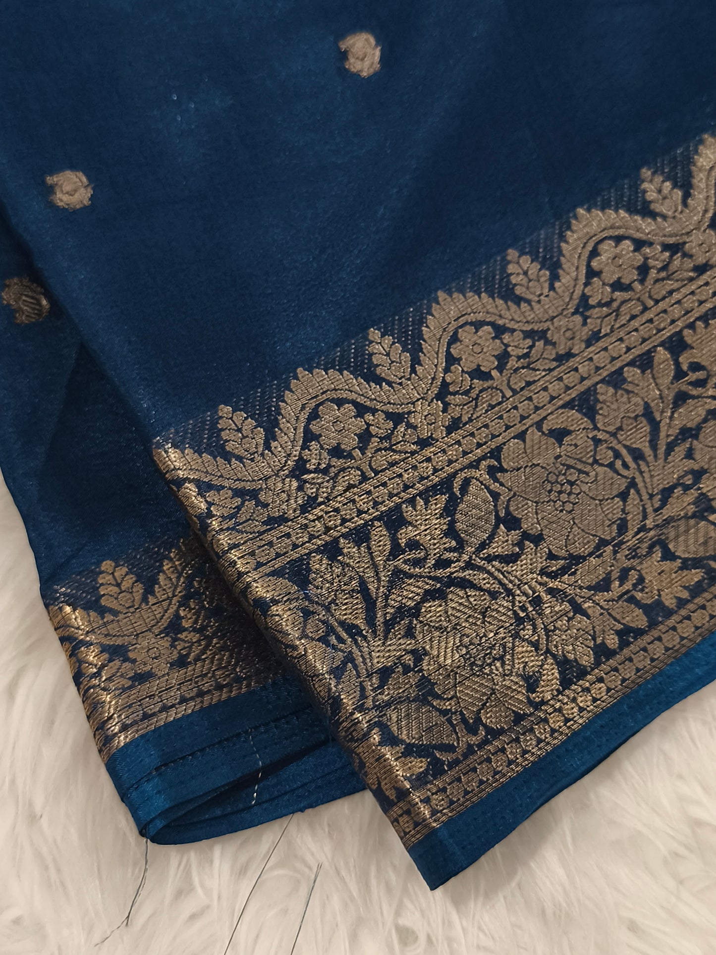 Soft Georgette saree (Blue)