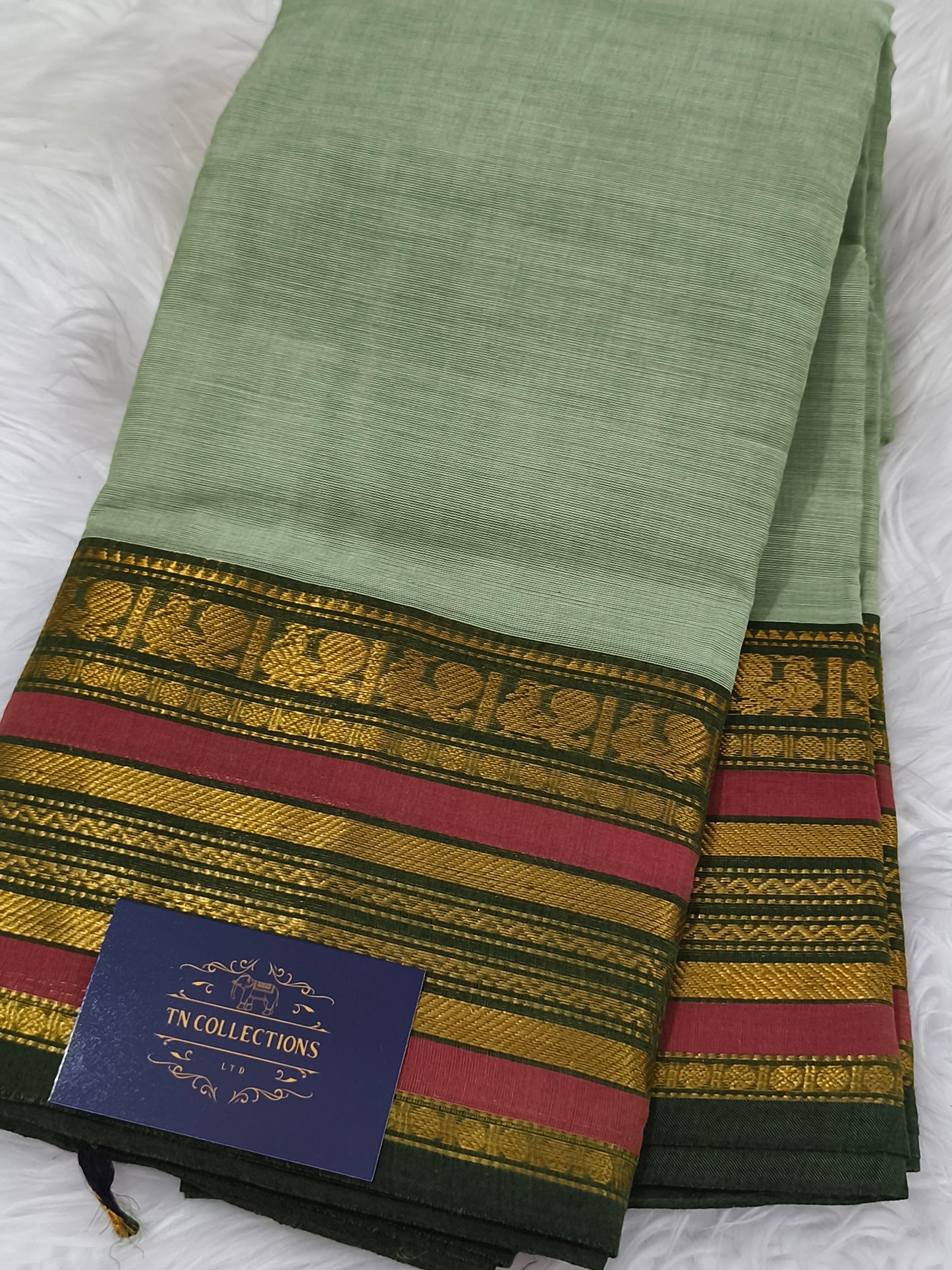 Pure handloom kanchi cotton saree