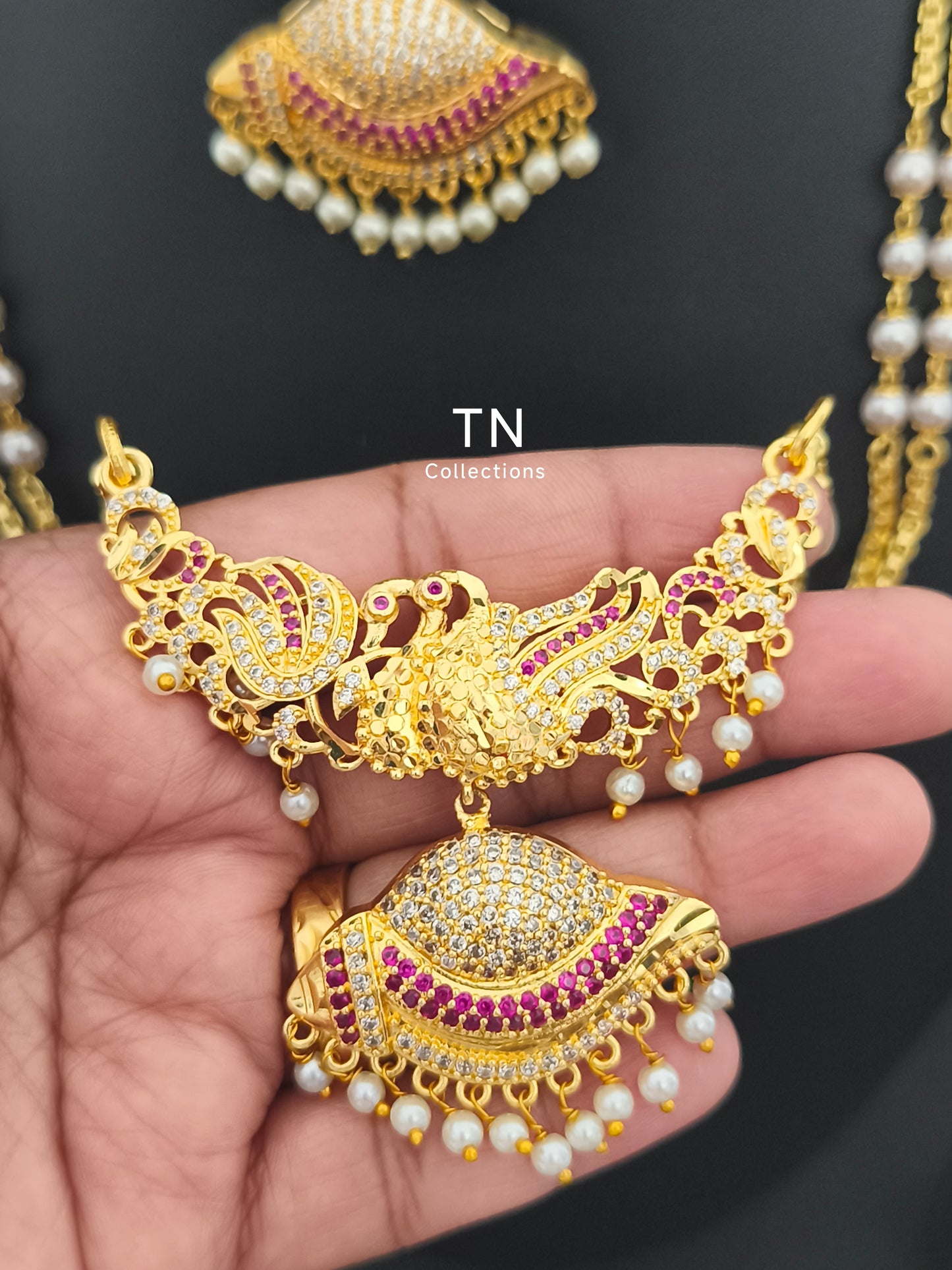 Micro gold plated Traditional Attiyal Pathakkam Set