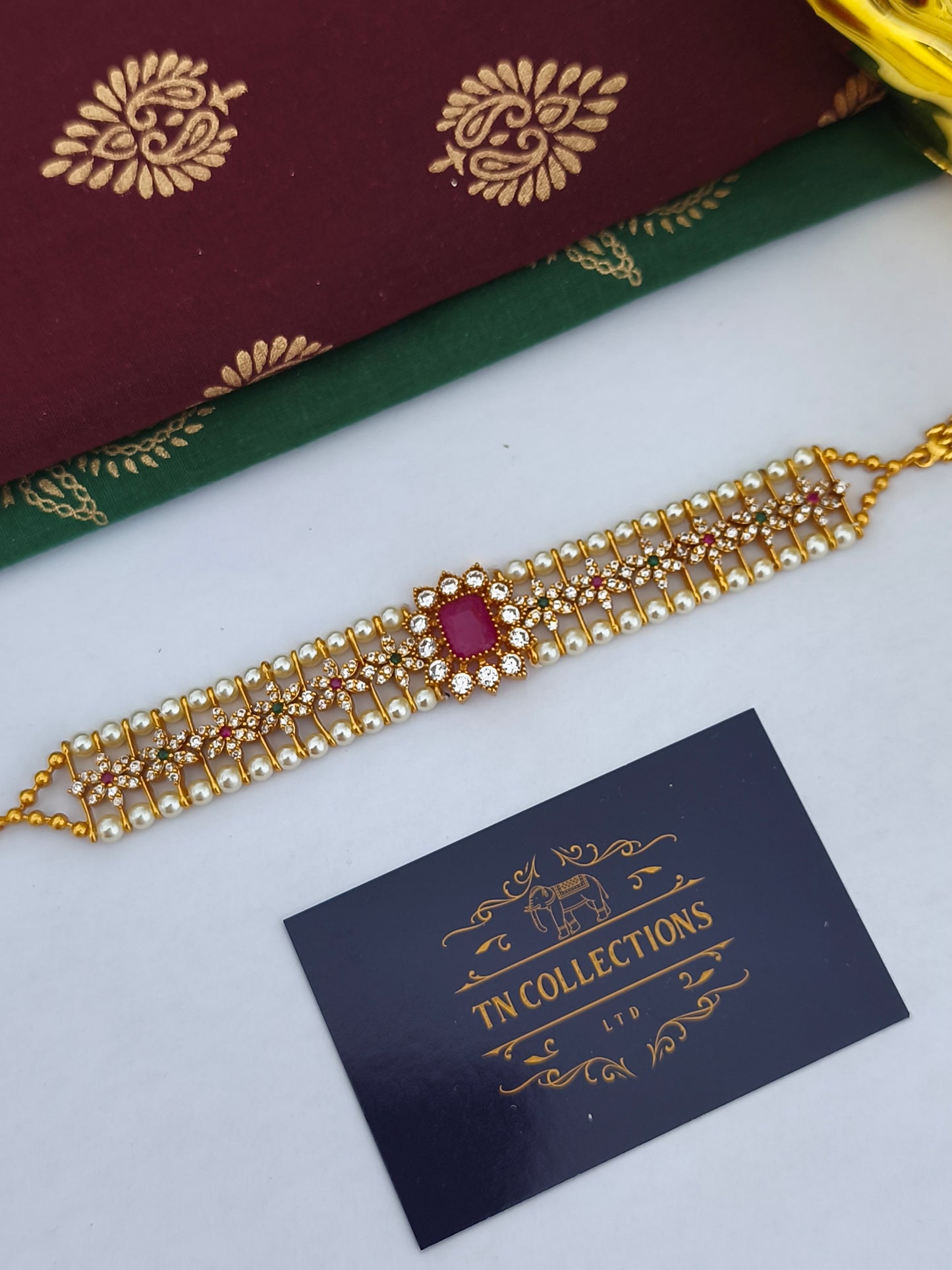 Beaded Choker Necklace Set