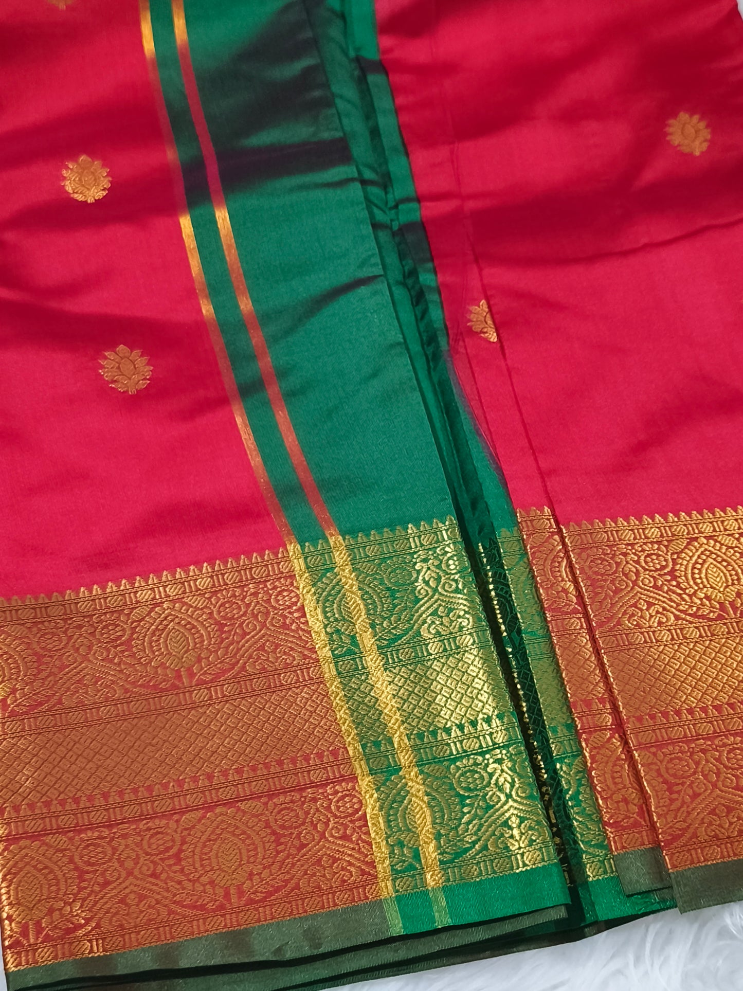 Luxury Semi Soft Silk Saree (Red)