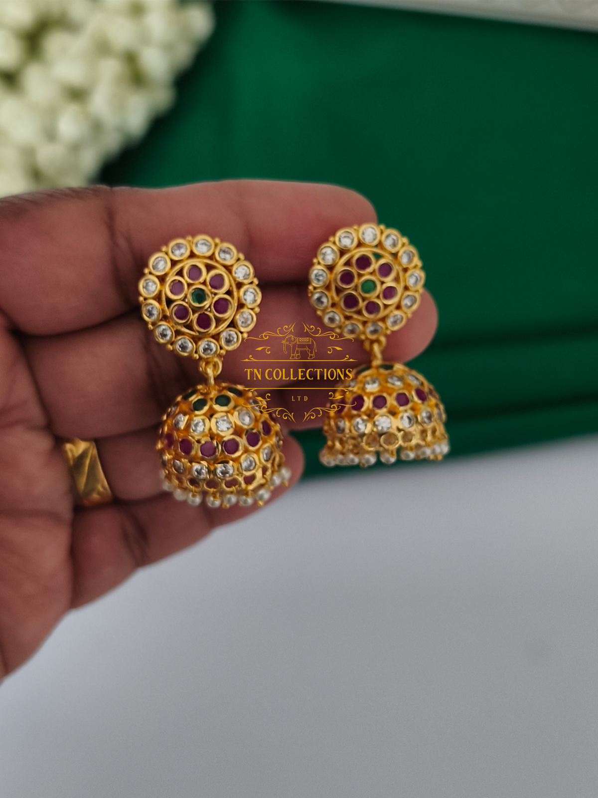 Micro Gold Finish cz Jimikki (Multicoloured)