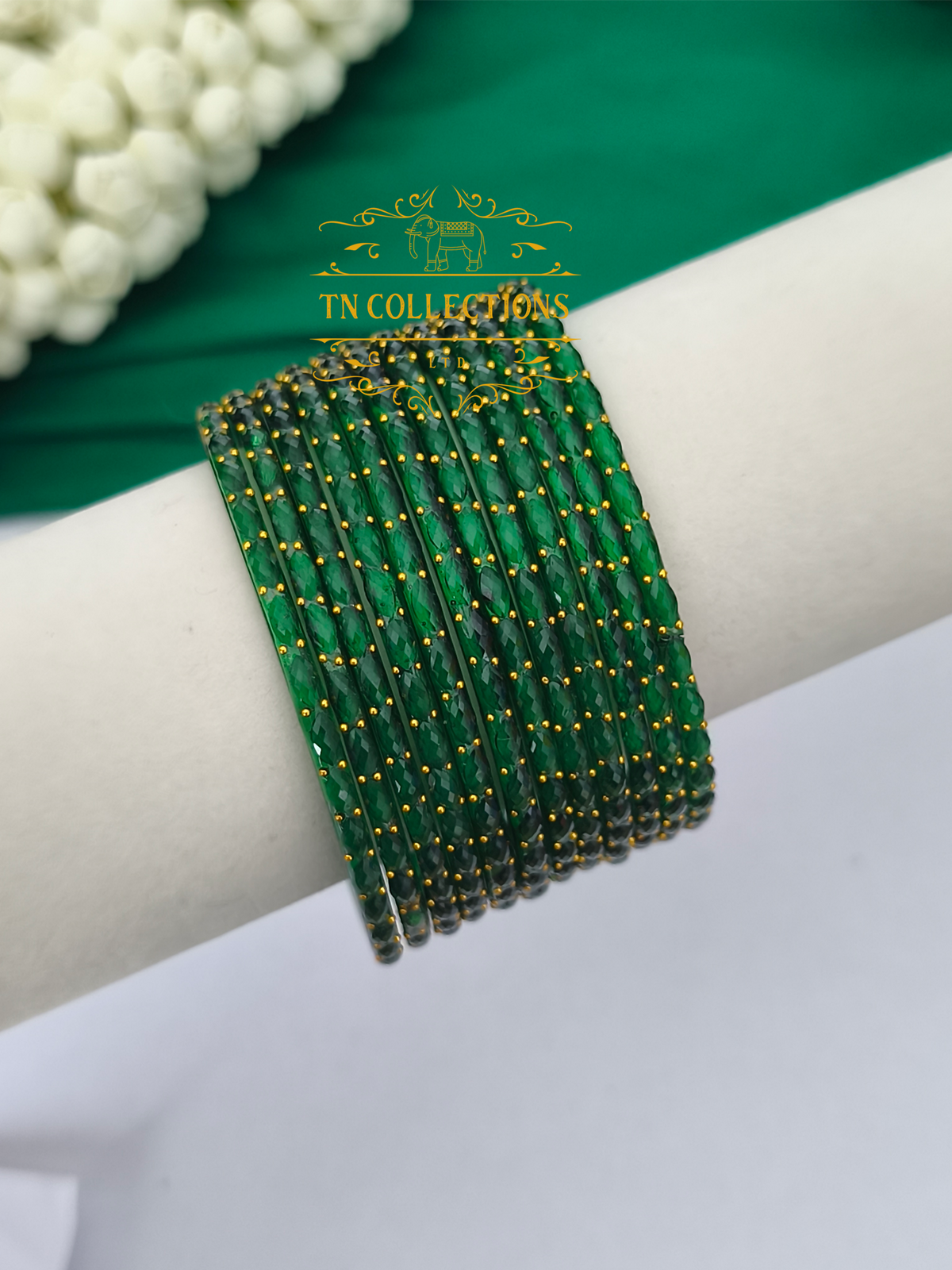 Trendy Raindrop Glass Bangles