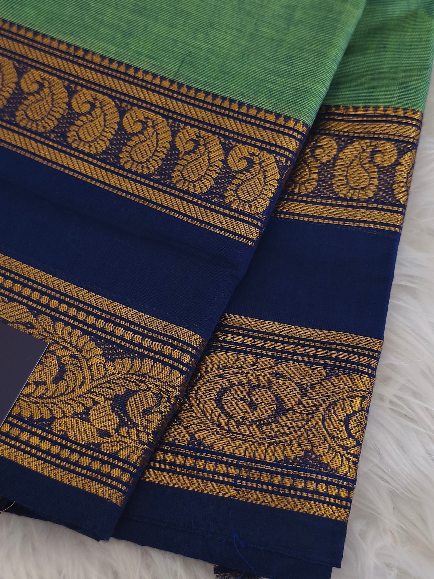 Pure handloom kanchi cotton saree