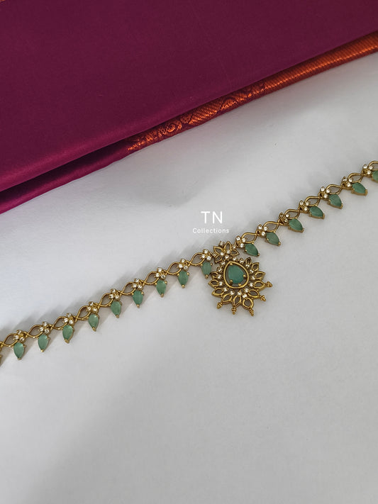 Antique Matte Finish Simple Hip Chain