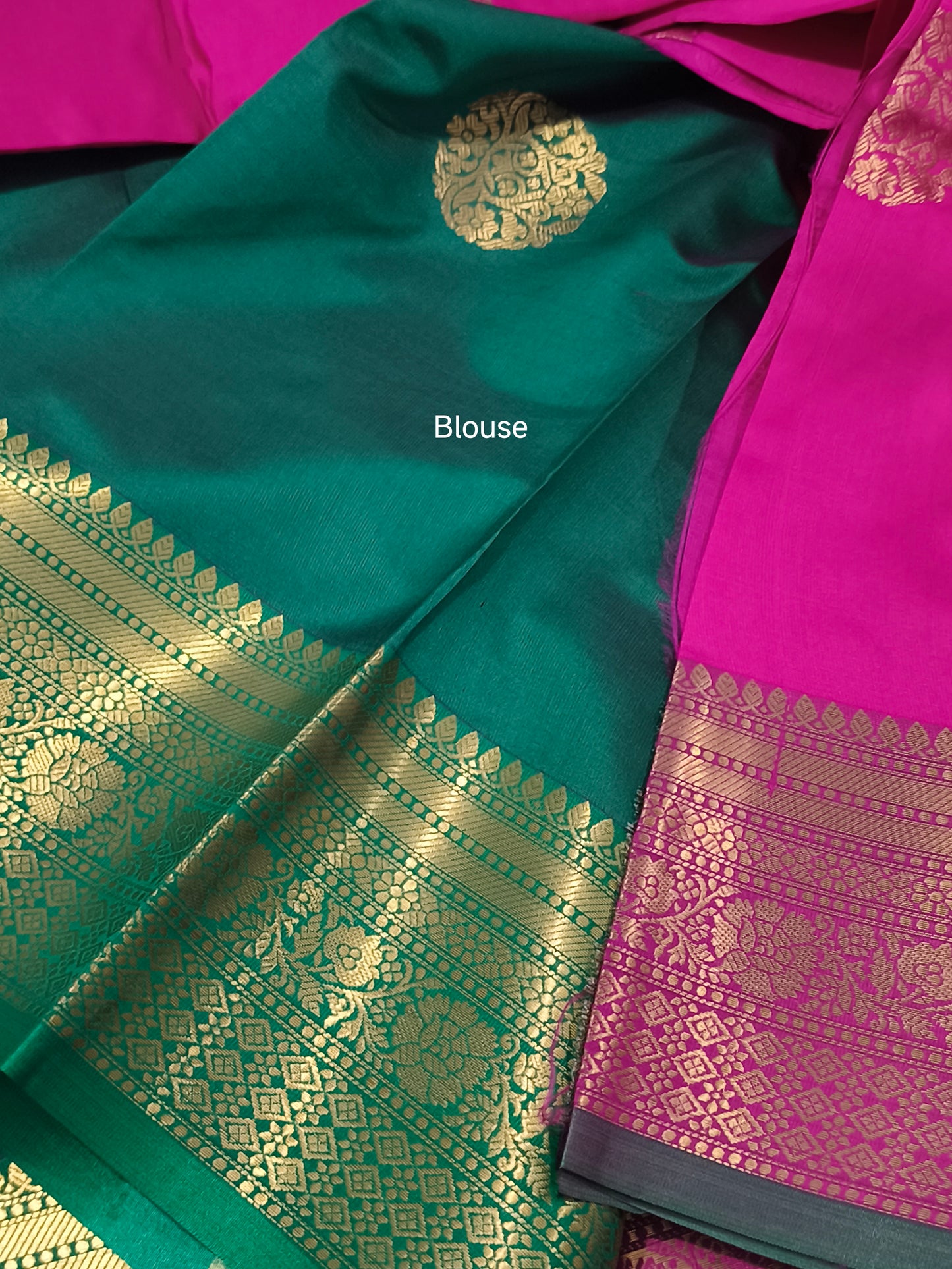 Luxury Semi Soft Silk Saree (Pink)