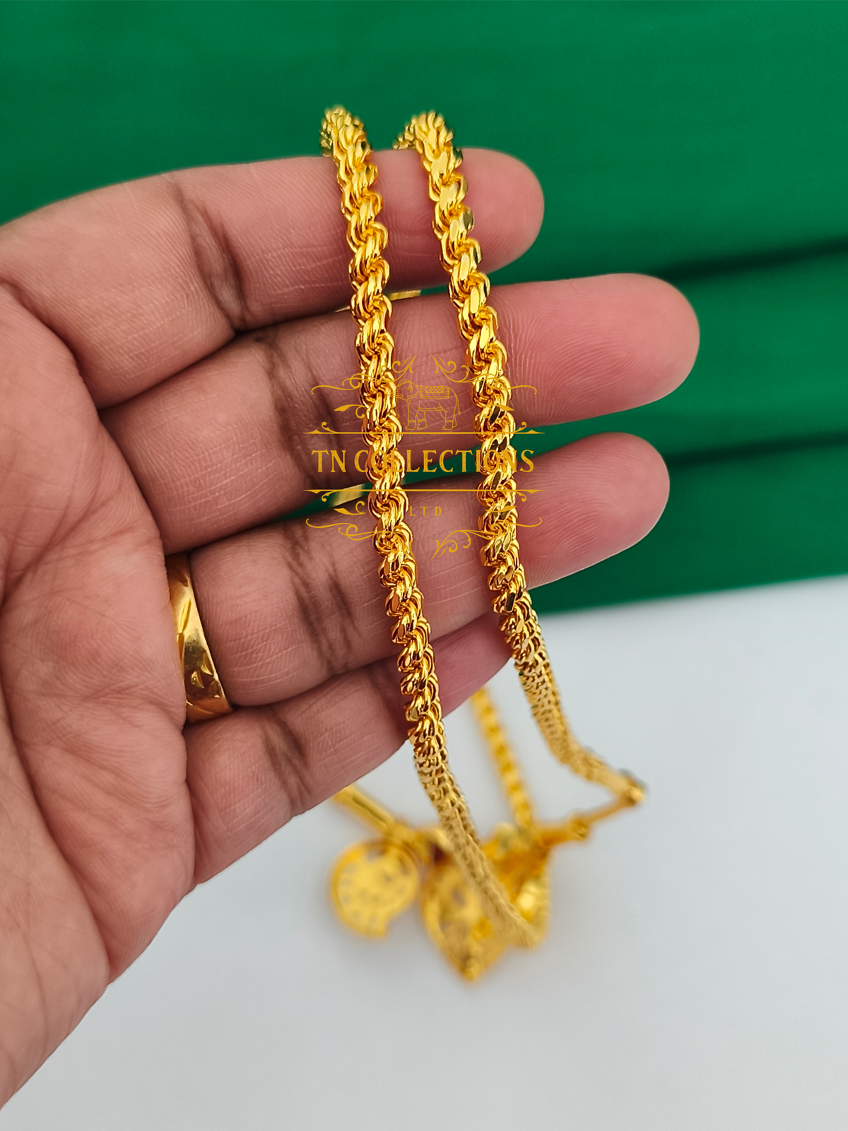One gram gold plated Traditional Southindian style Thalichain (Thirumangalyam)