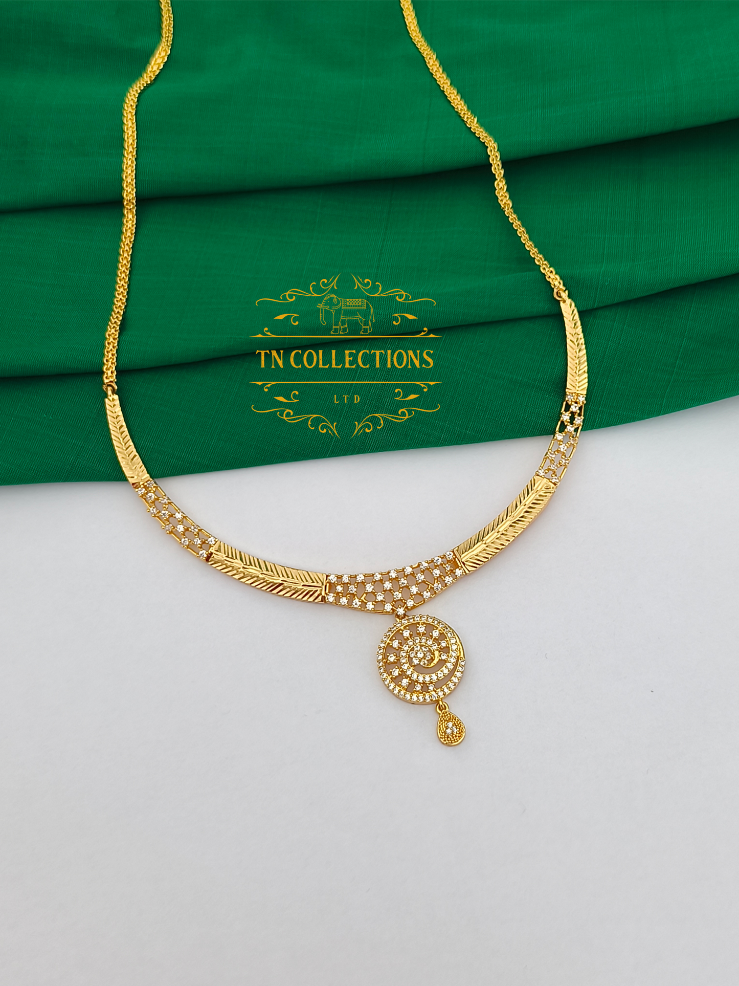 Micro Gold-Plated Traditional Semi Bridal Set