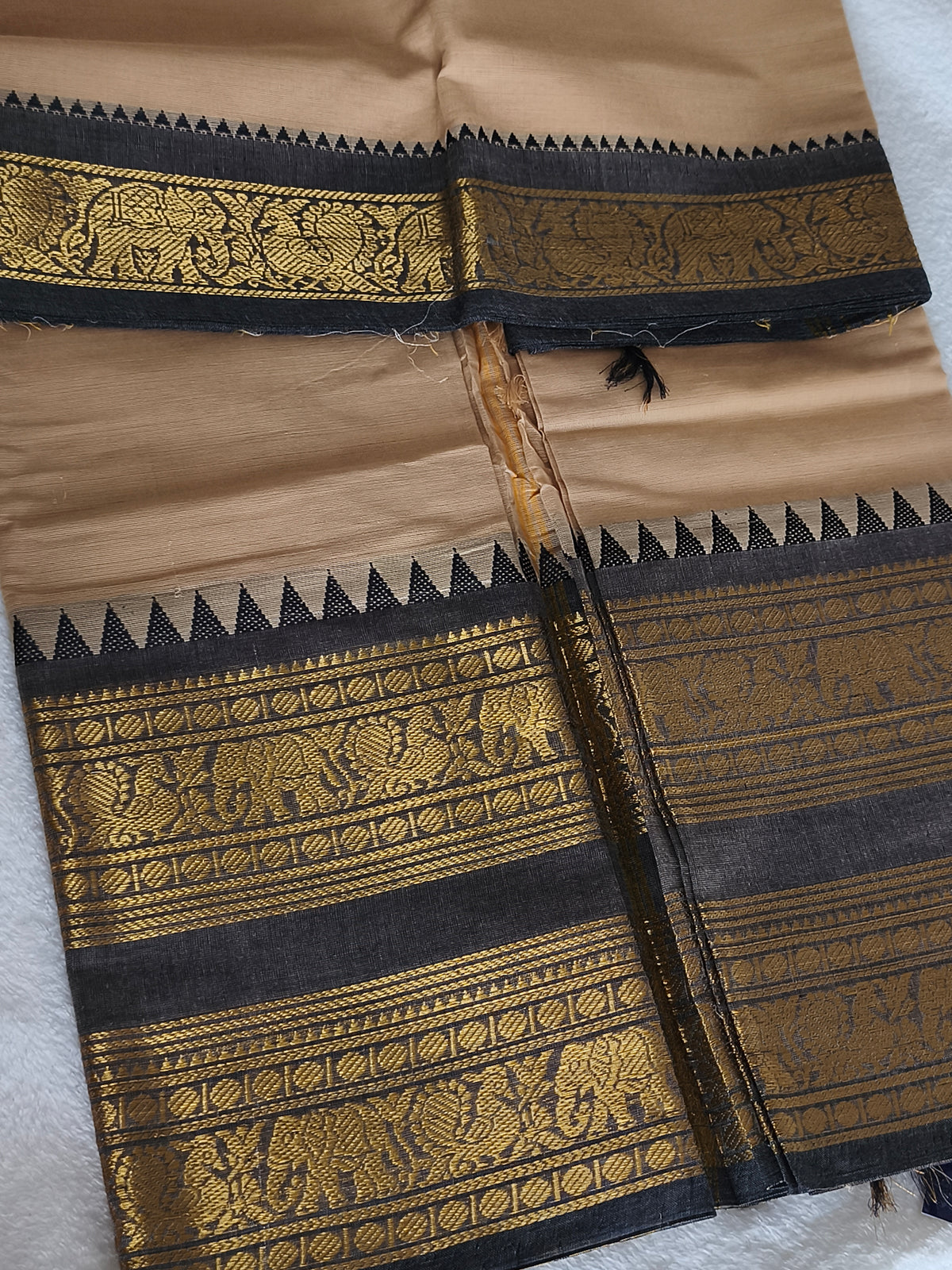 Pure Handloom Kanchi Cotton Saree