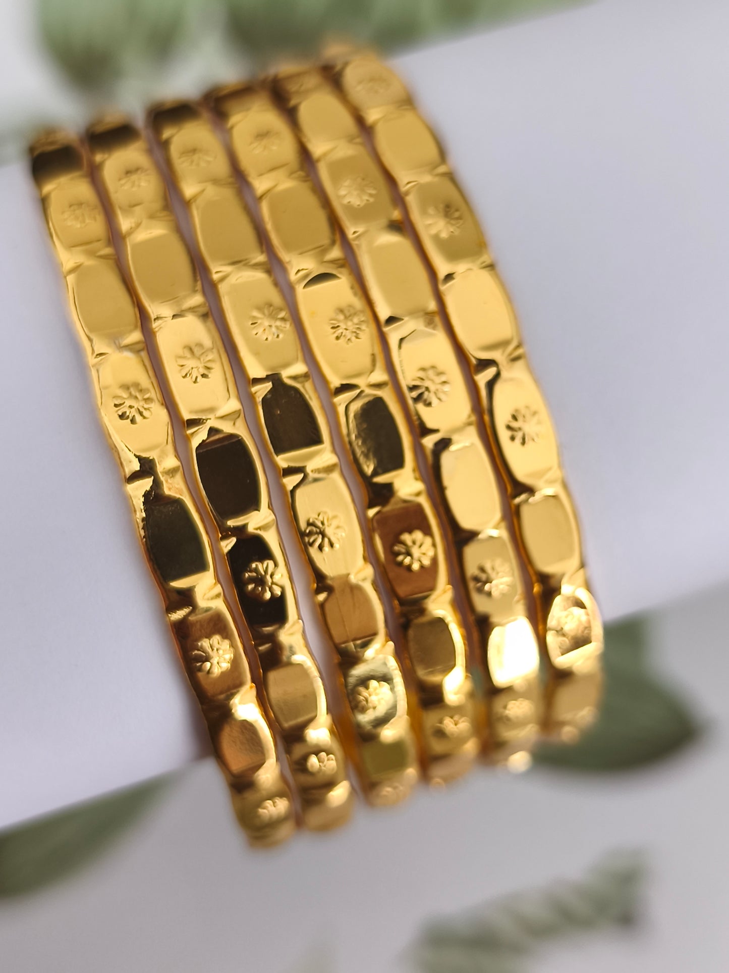 Micro gold plated Bangles
