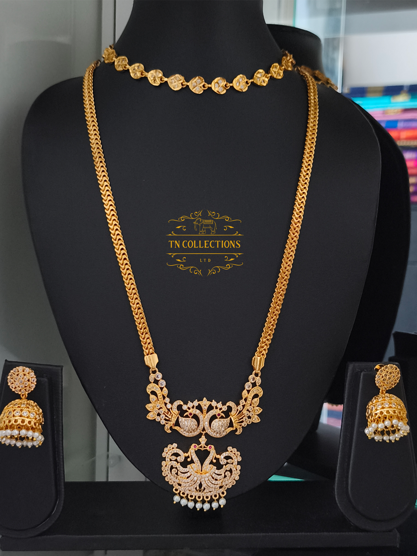 Micro Gold Plated Traditional Semi Bridal Set
